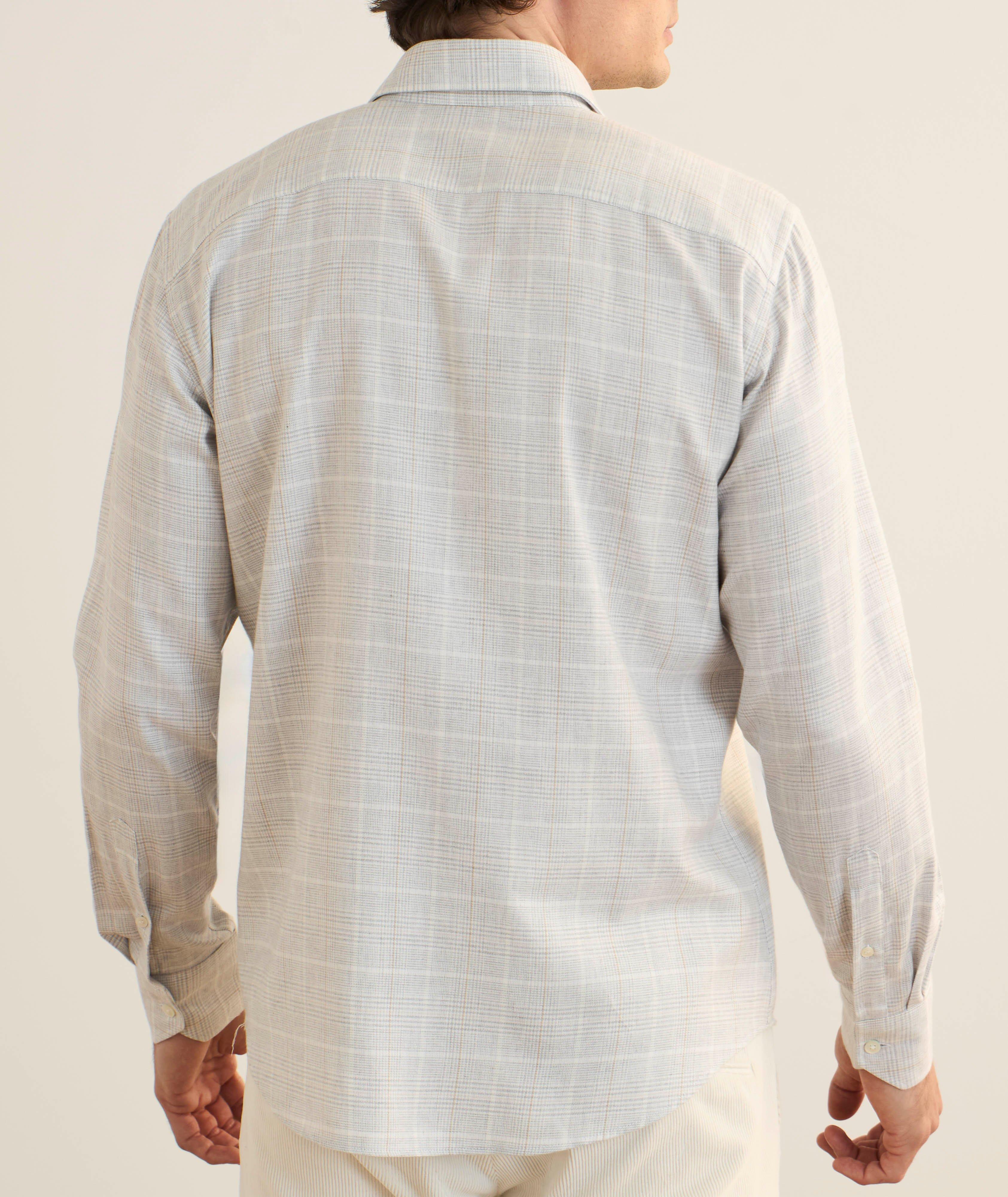 Chemise en coton et lyocell Prince de Galles image 2