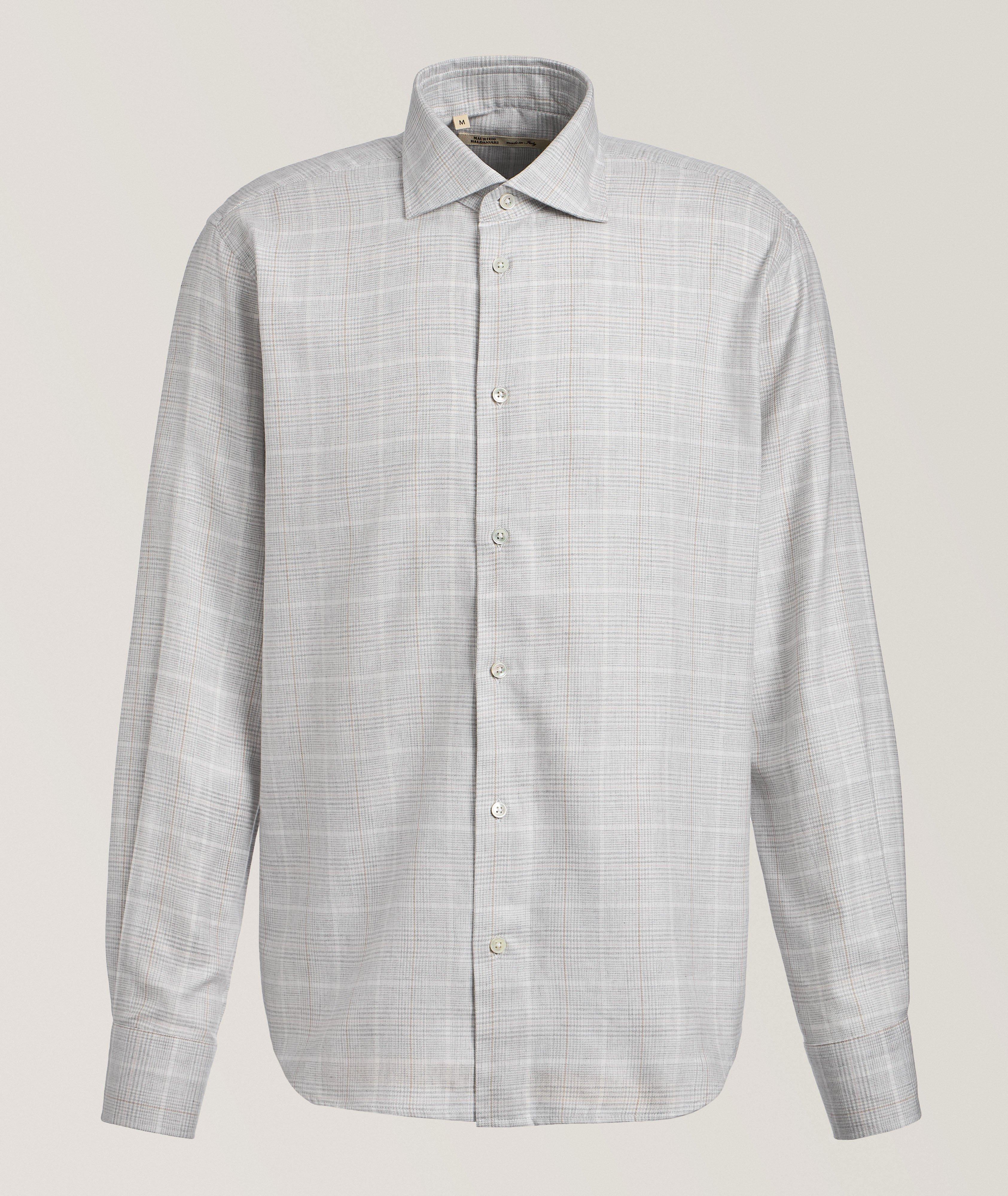 Chemise en coton et lyocell Prince de Galles image 0
