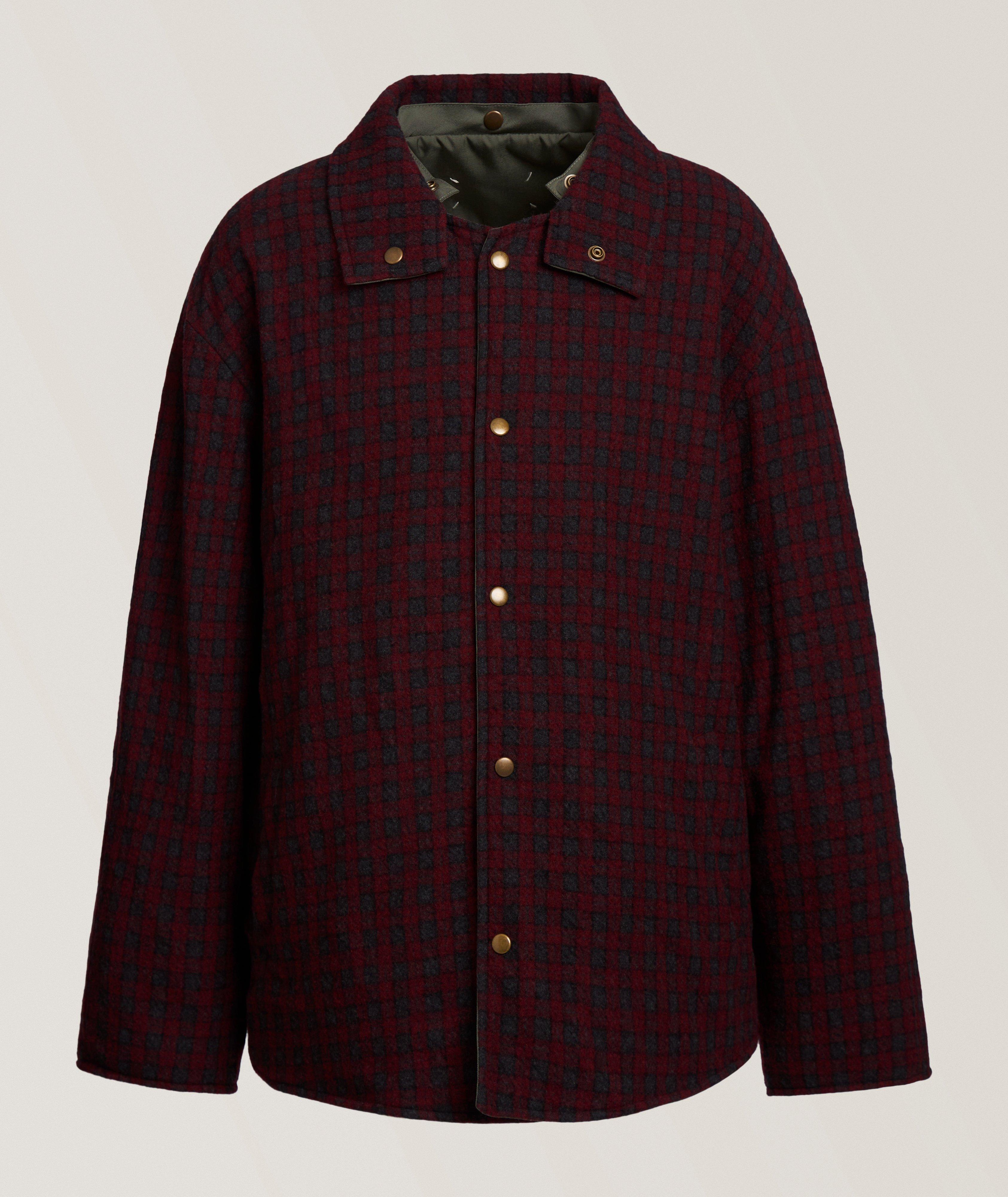 Veste réversible à carreaux hydrofuge image 1