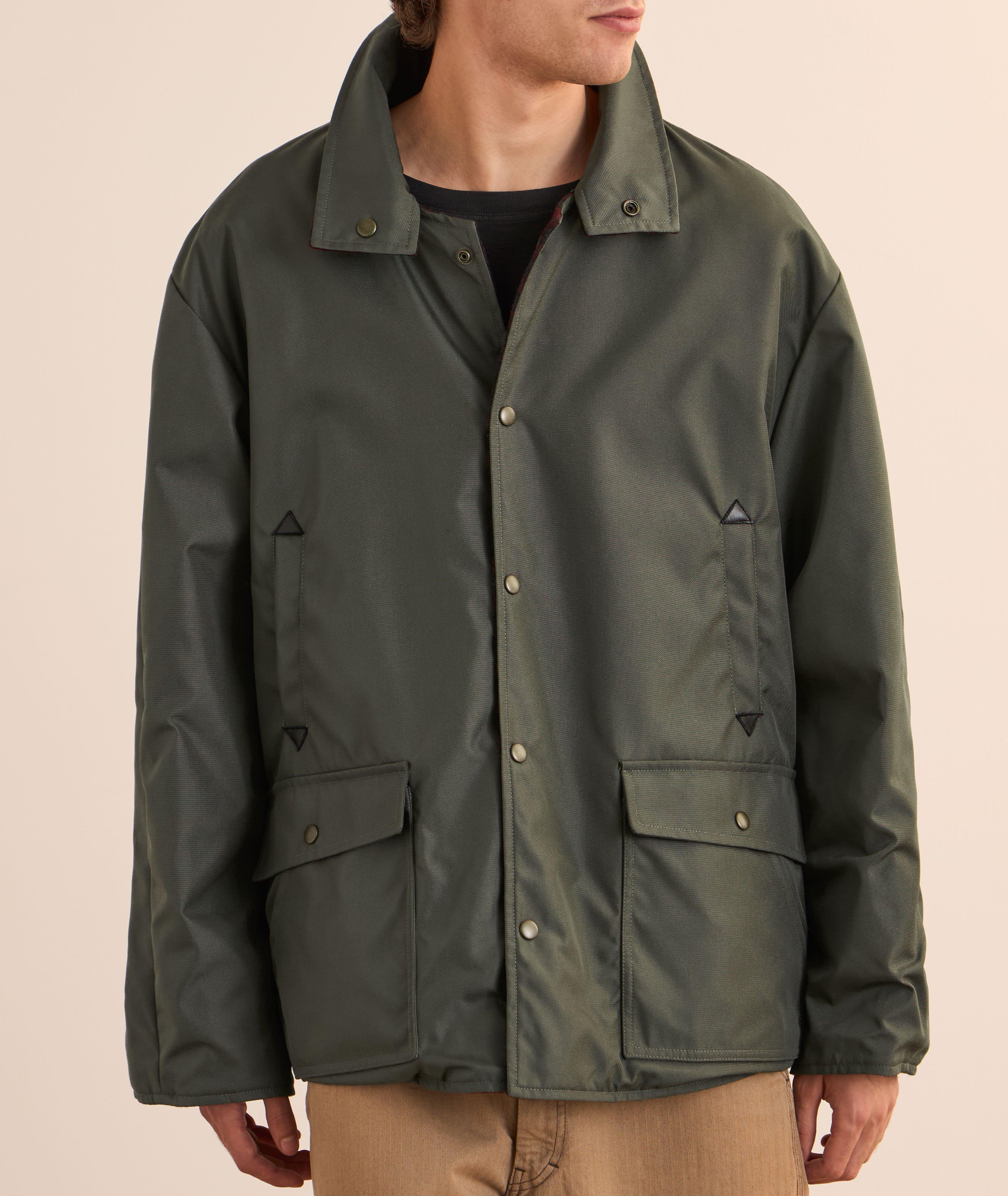 Veste réversible à carreaux hydrofuge image 2