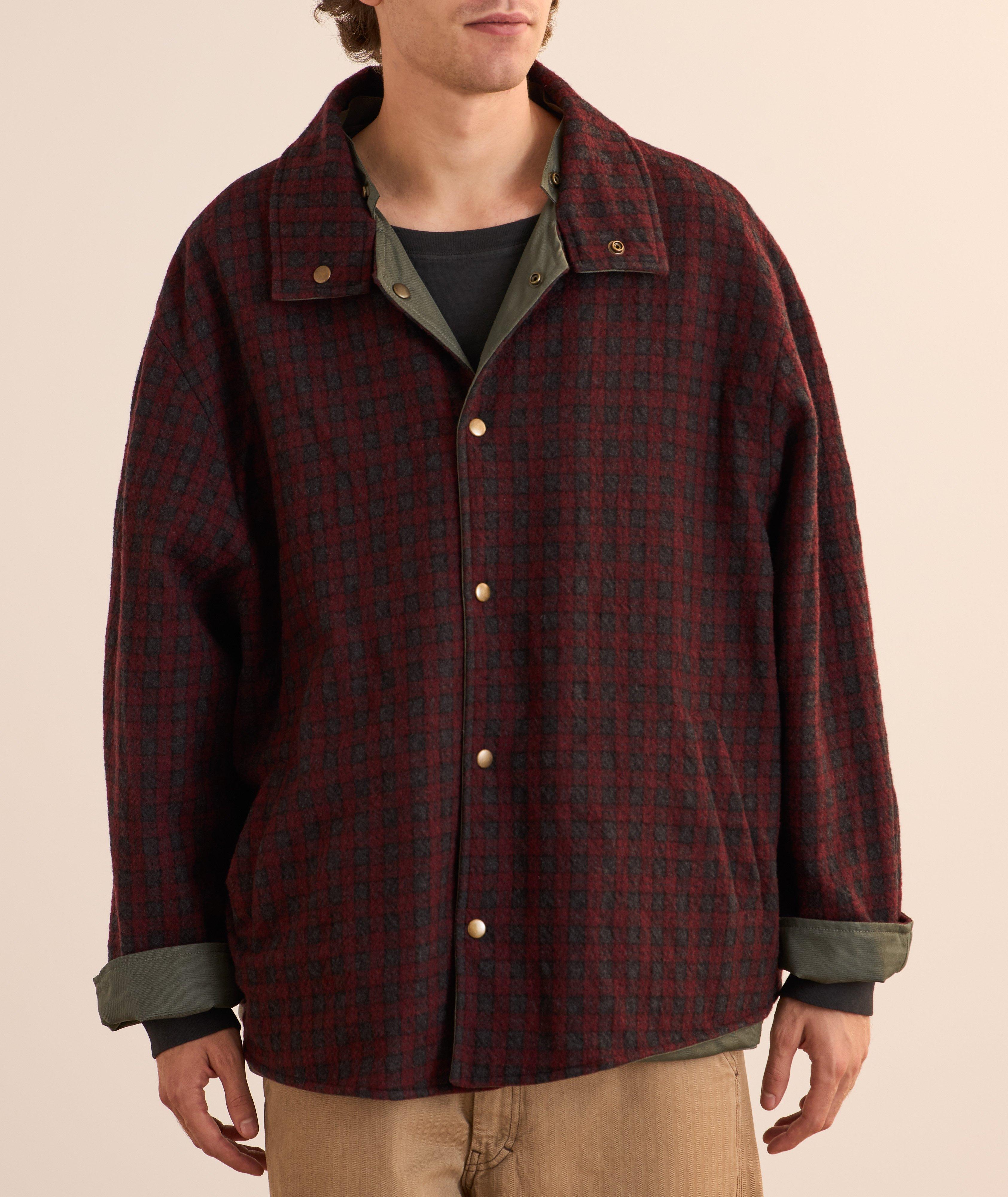 Veste réversible à carreaux hydrofuge image 5