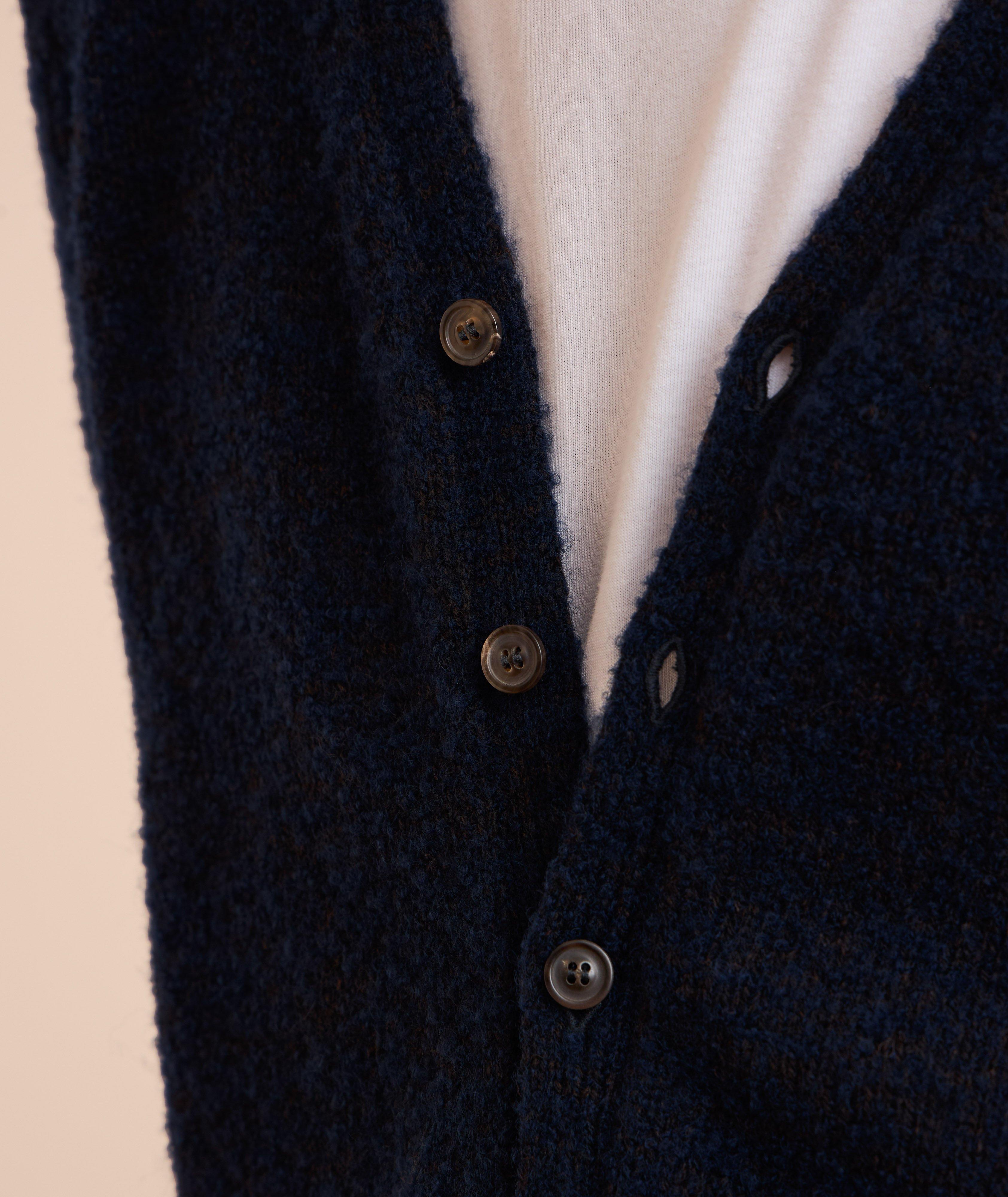 Cardigan en mélange de laine vierge mélangée image 3