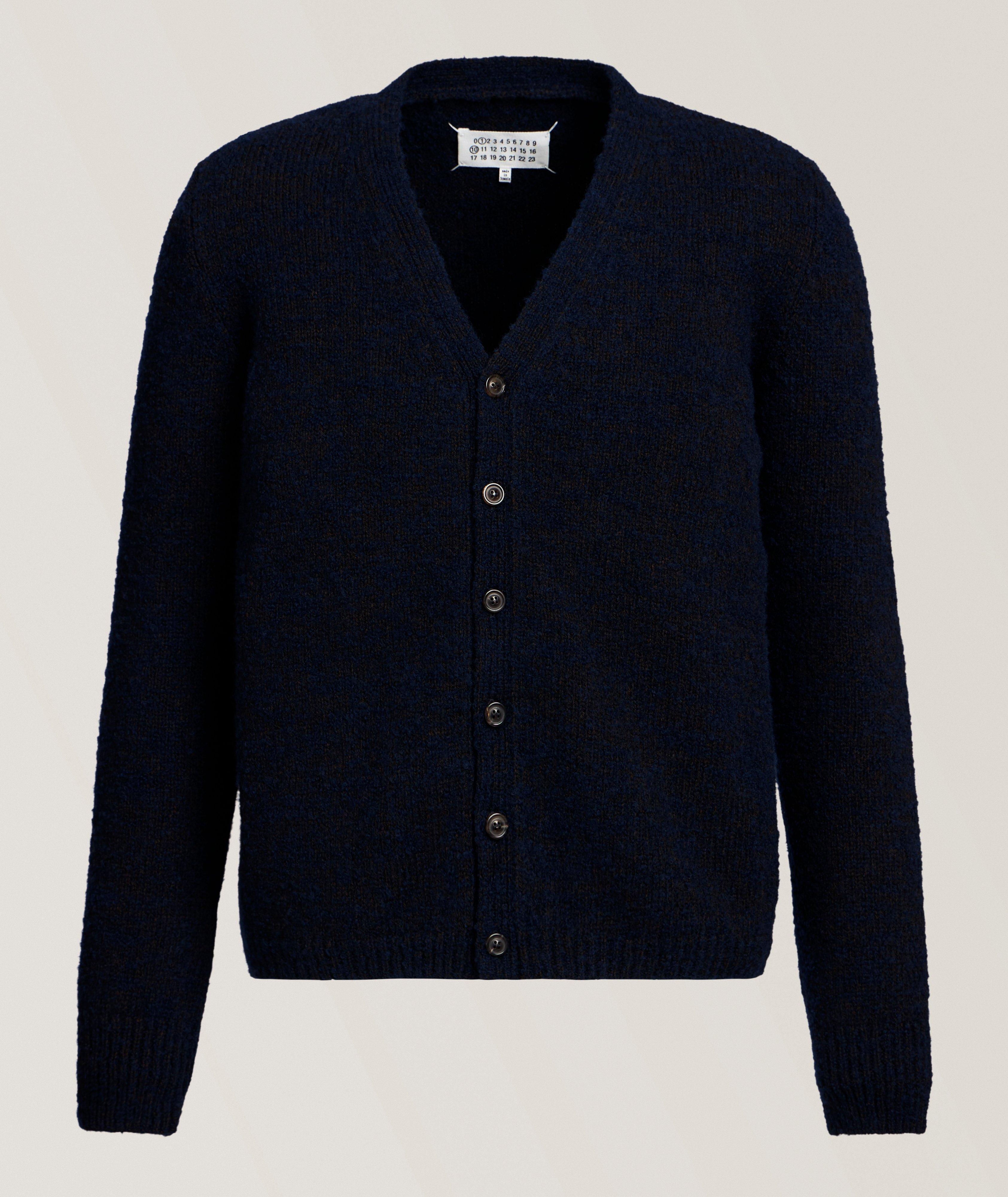 Mélange Virgin Wool-Blend Cardigan image 0