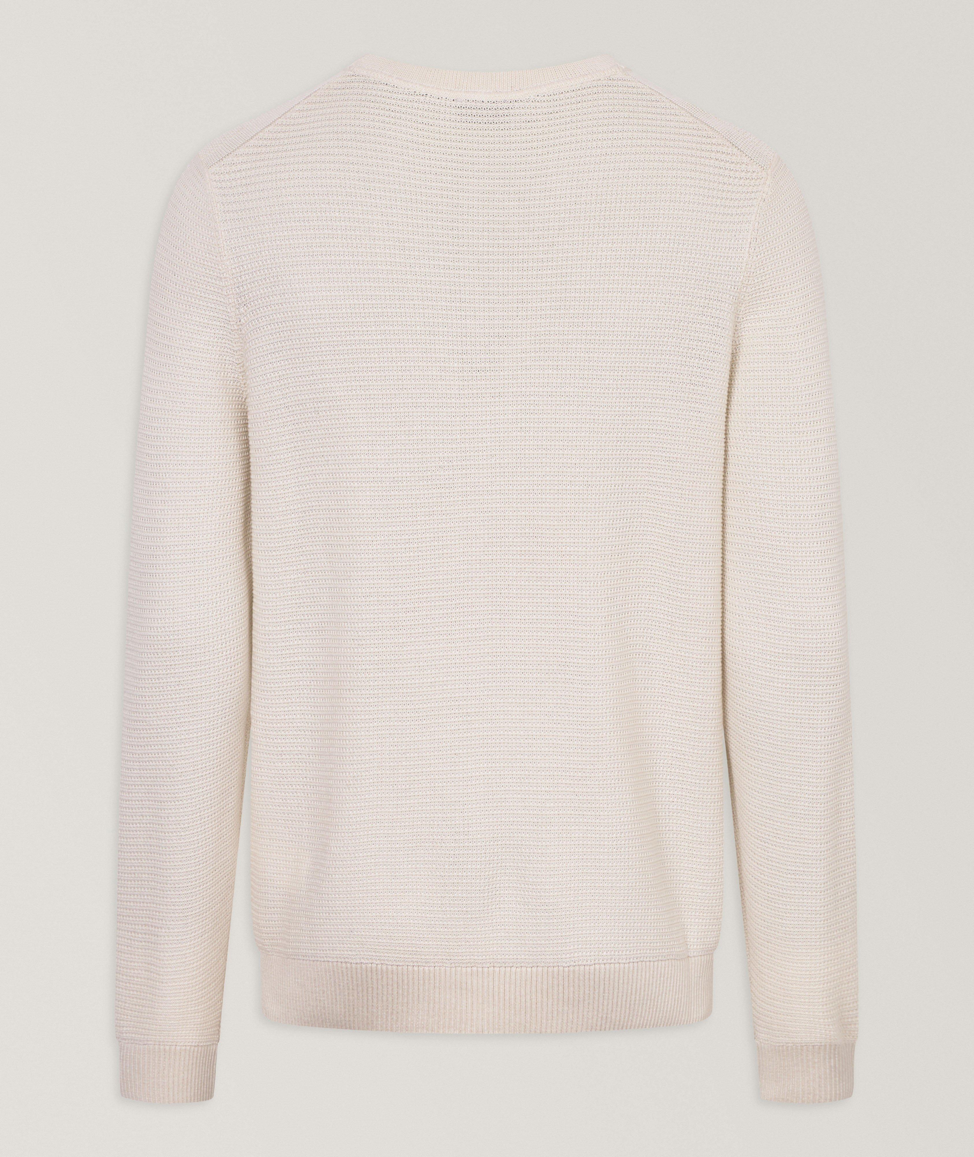 Pull en tricot à mailles ajourées image 1