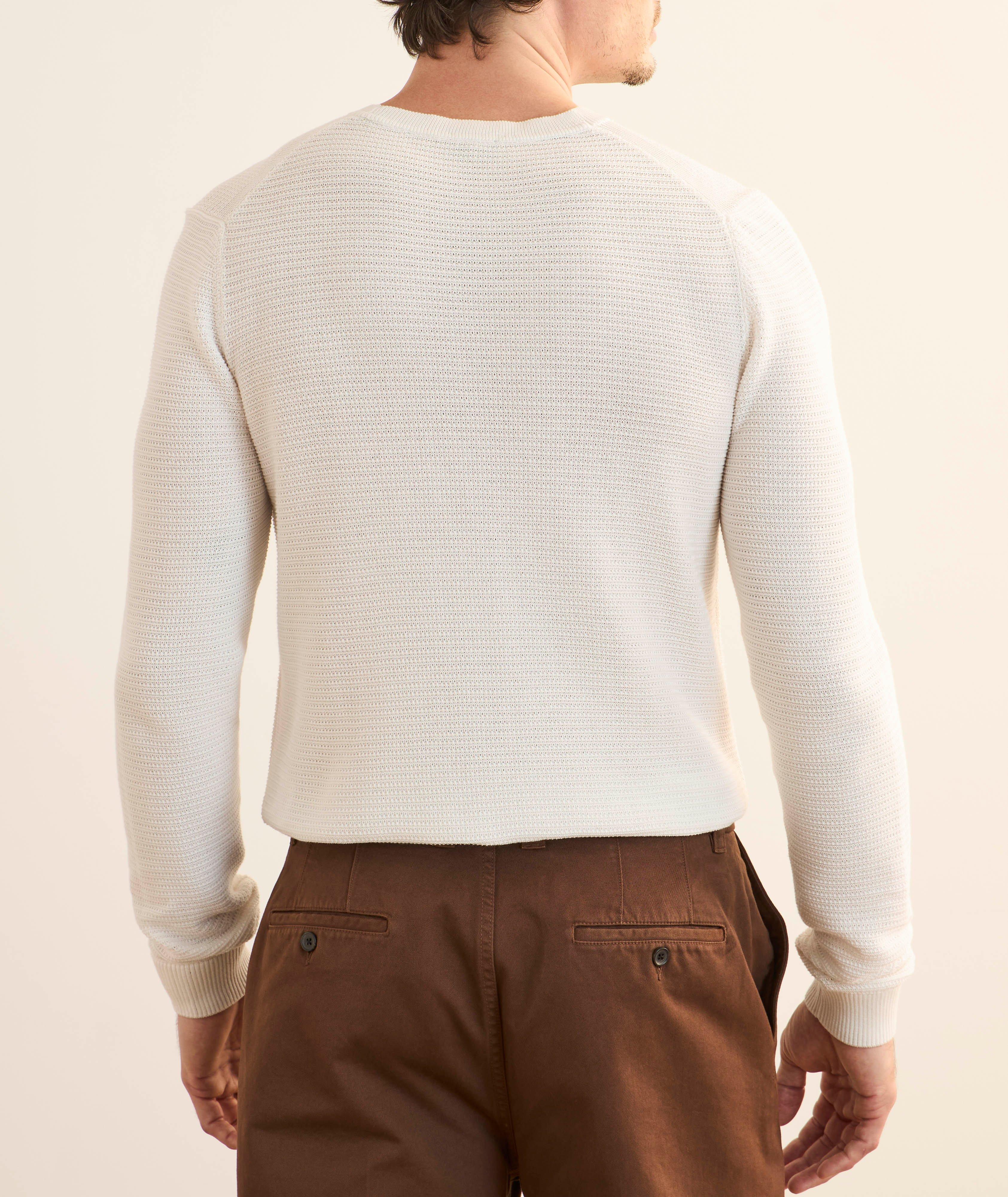 Pull en tricot à mailles ajourées image 3