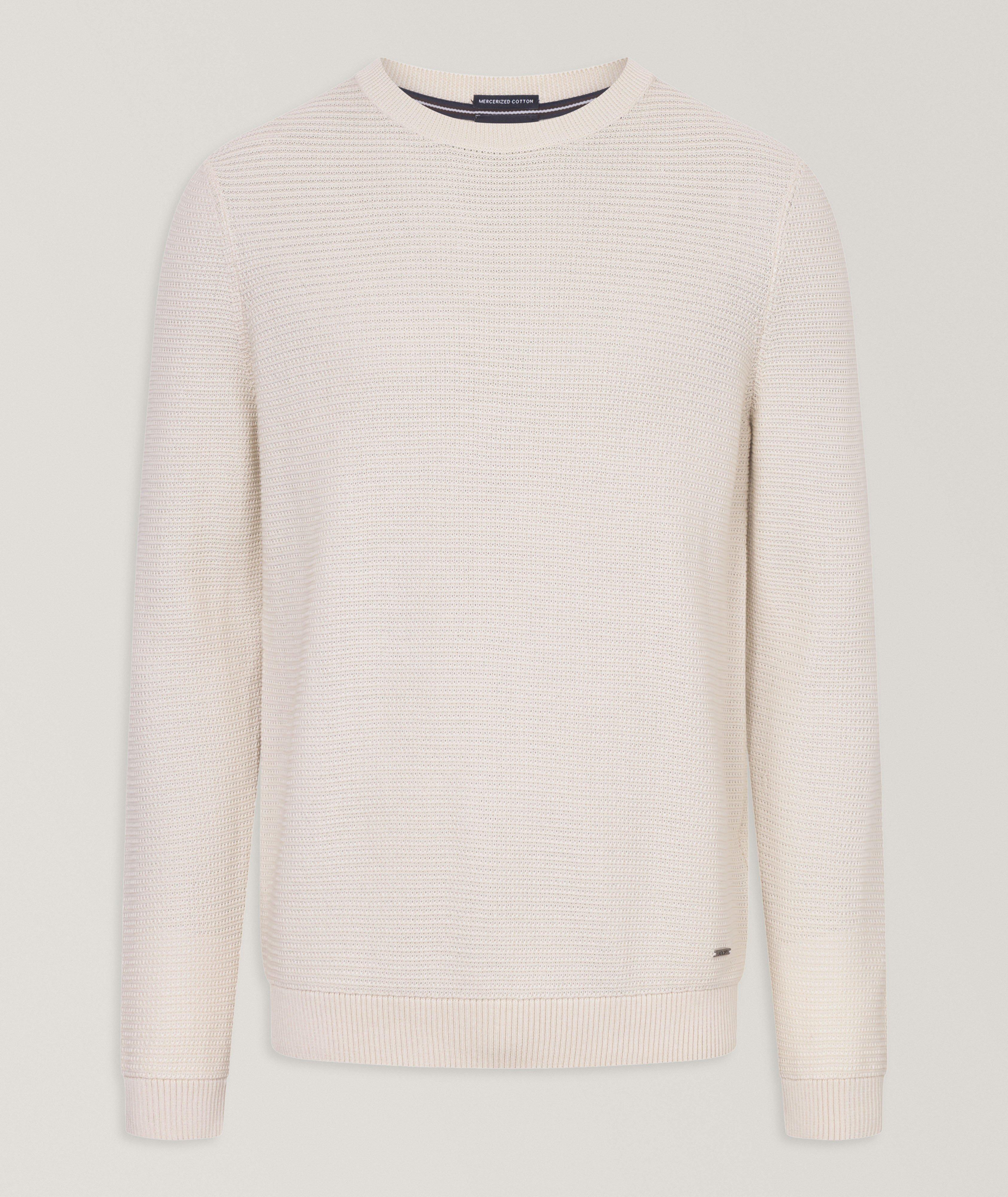 Pull en tricot à mailles ajourées image 0