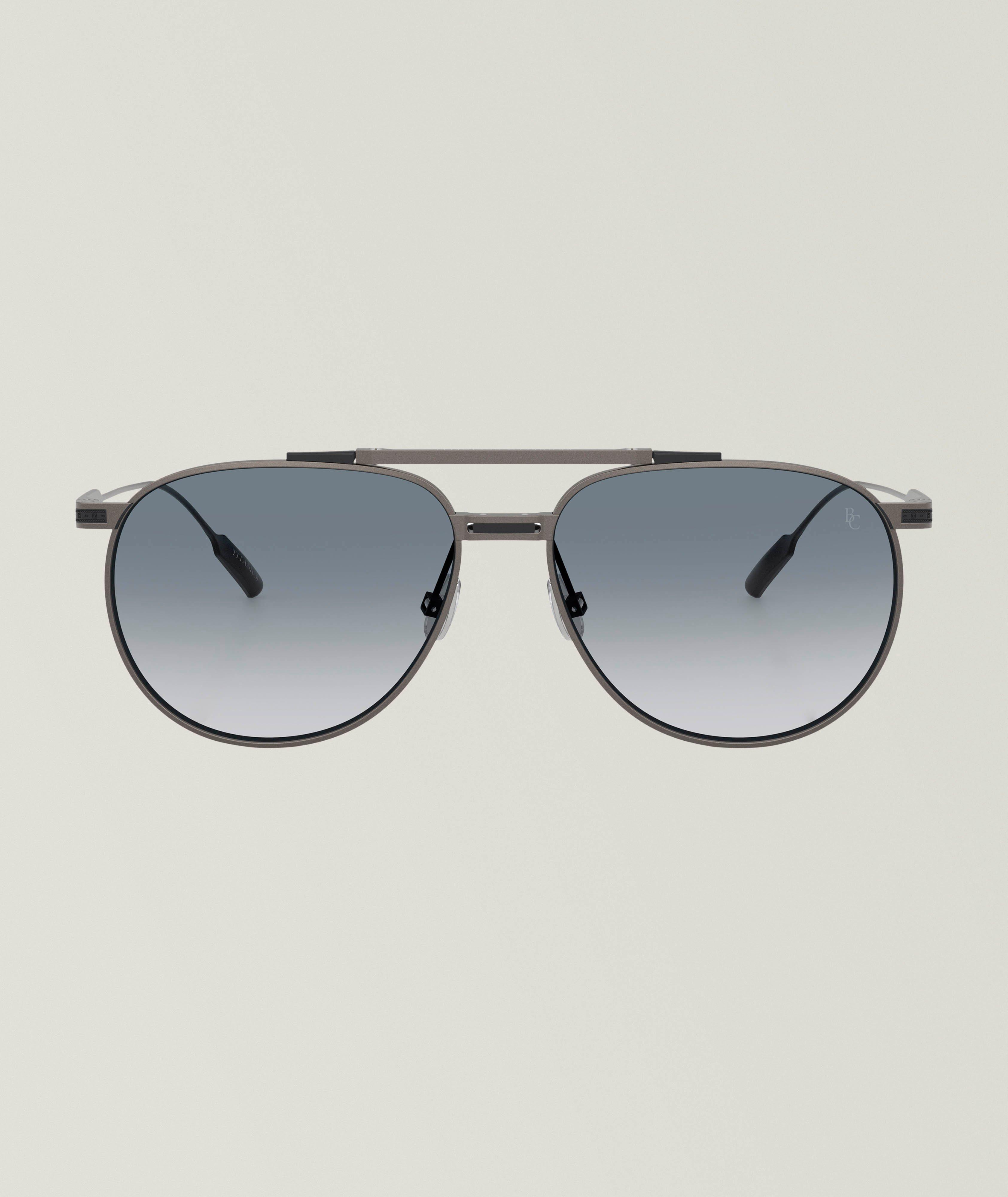 Lunettes de soleil de style aviateur en titane image 1