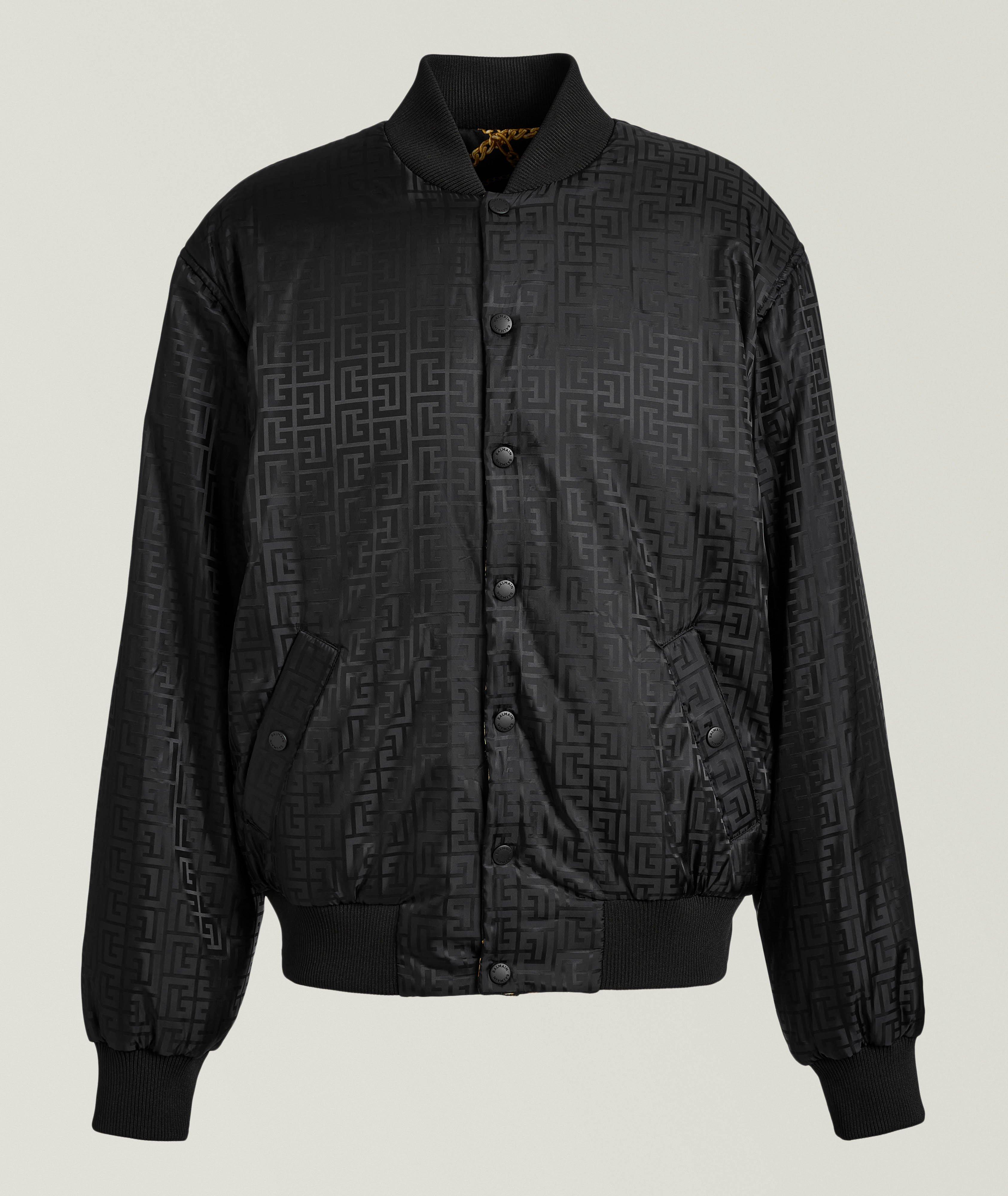 Reversible Chain Monogram Bomber image 1