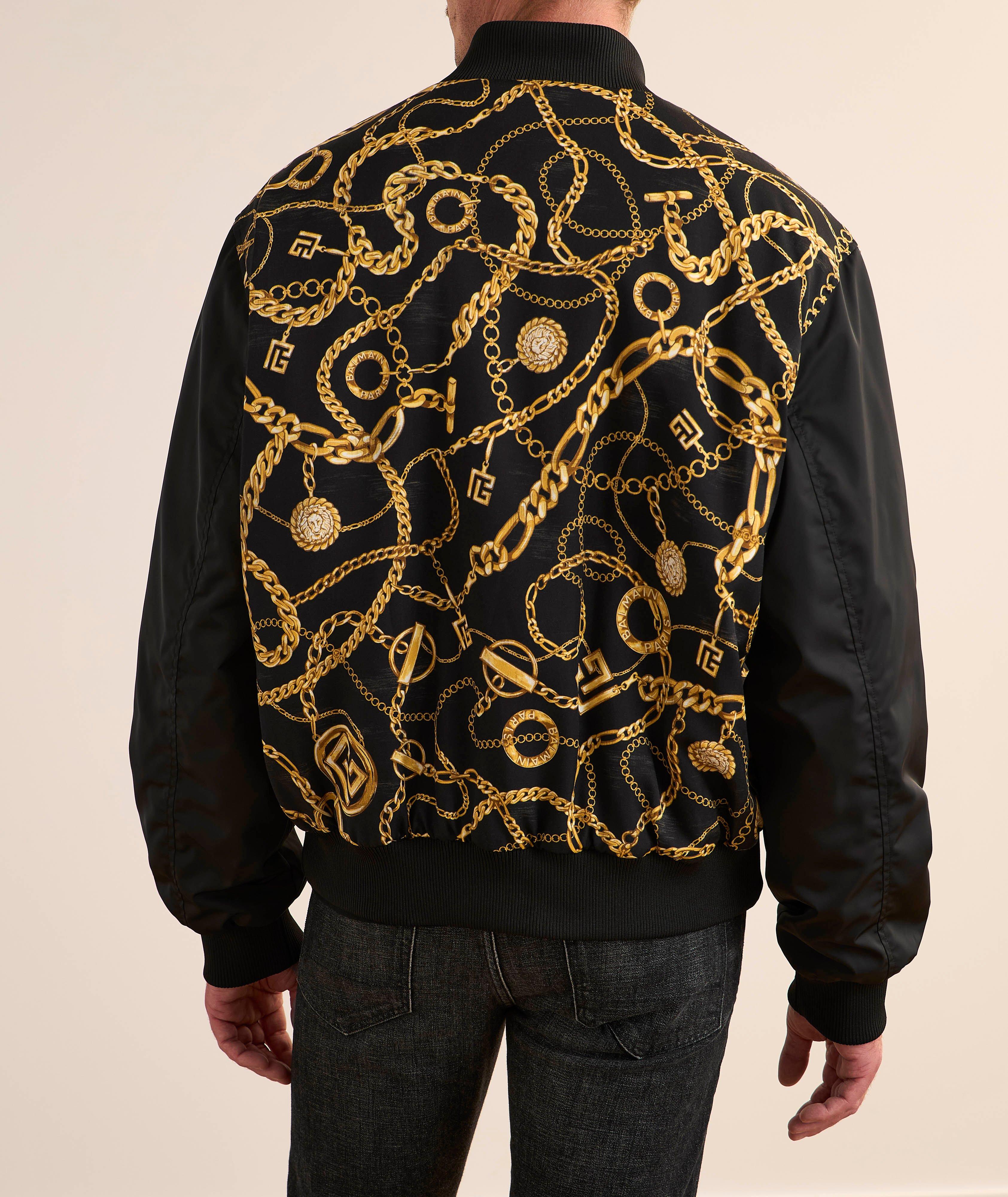 Reversible Chain Monogram Bomber image 3