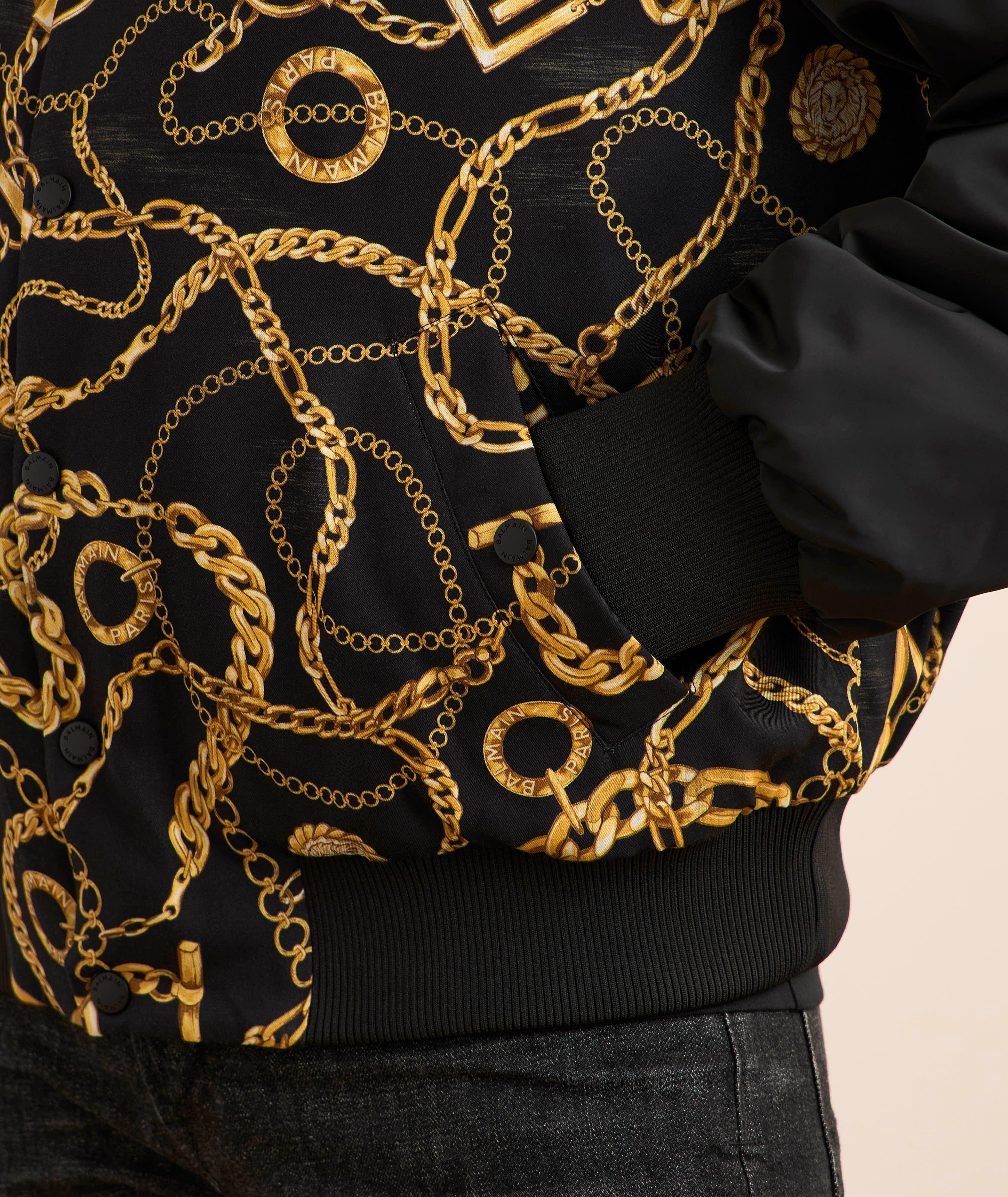 Reversible Chain Monogram Bomber image 4