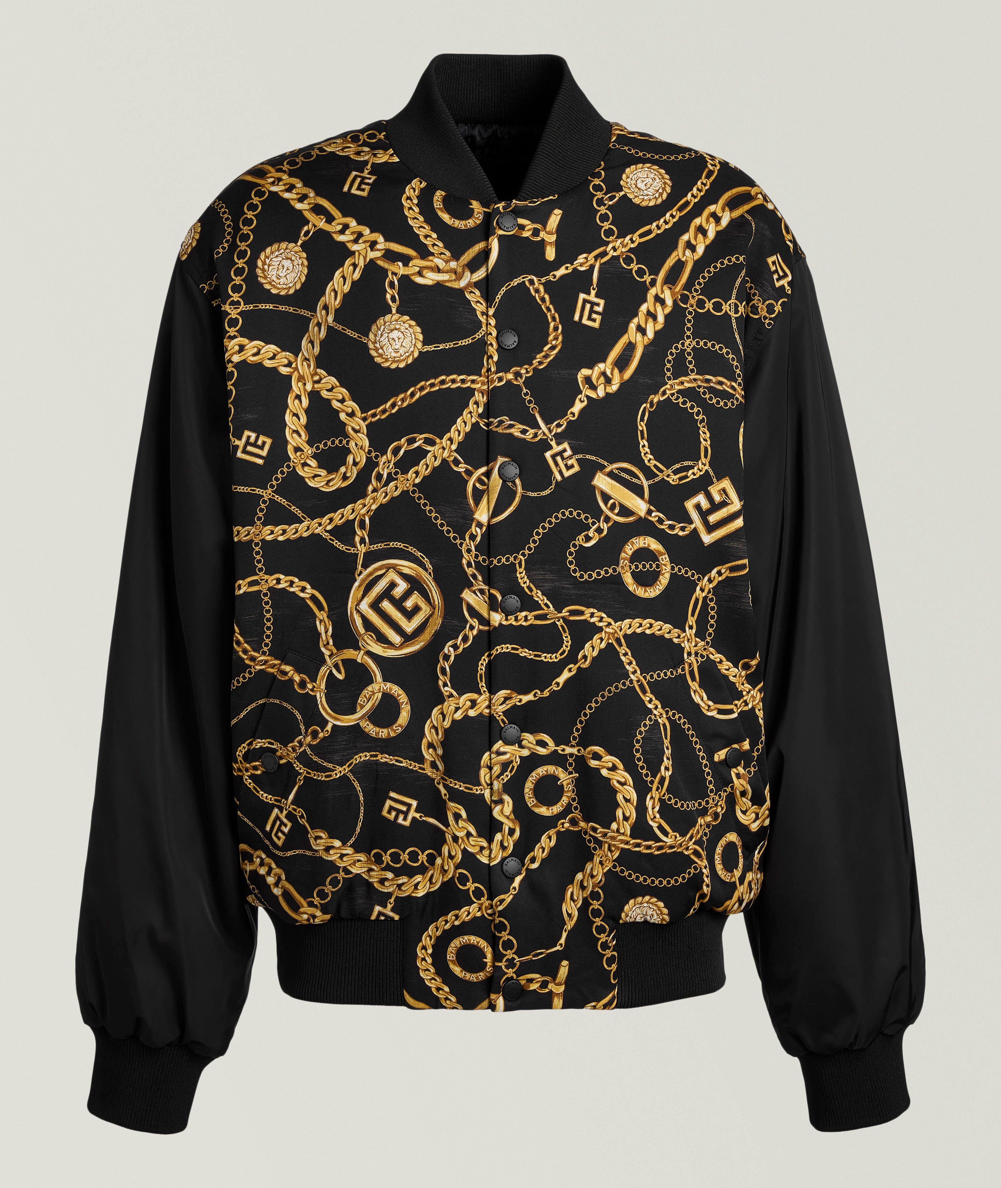 Reversible Chain Monogram Bomber image 0
