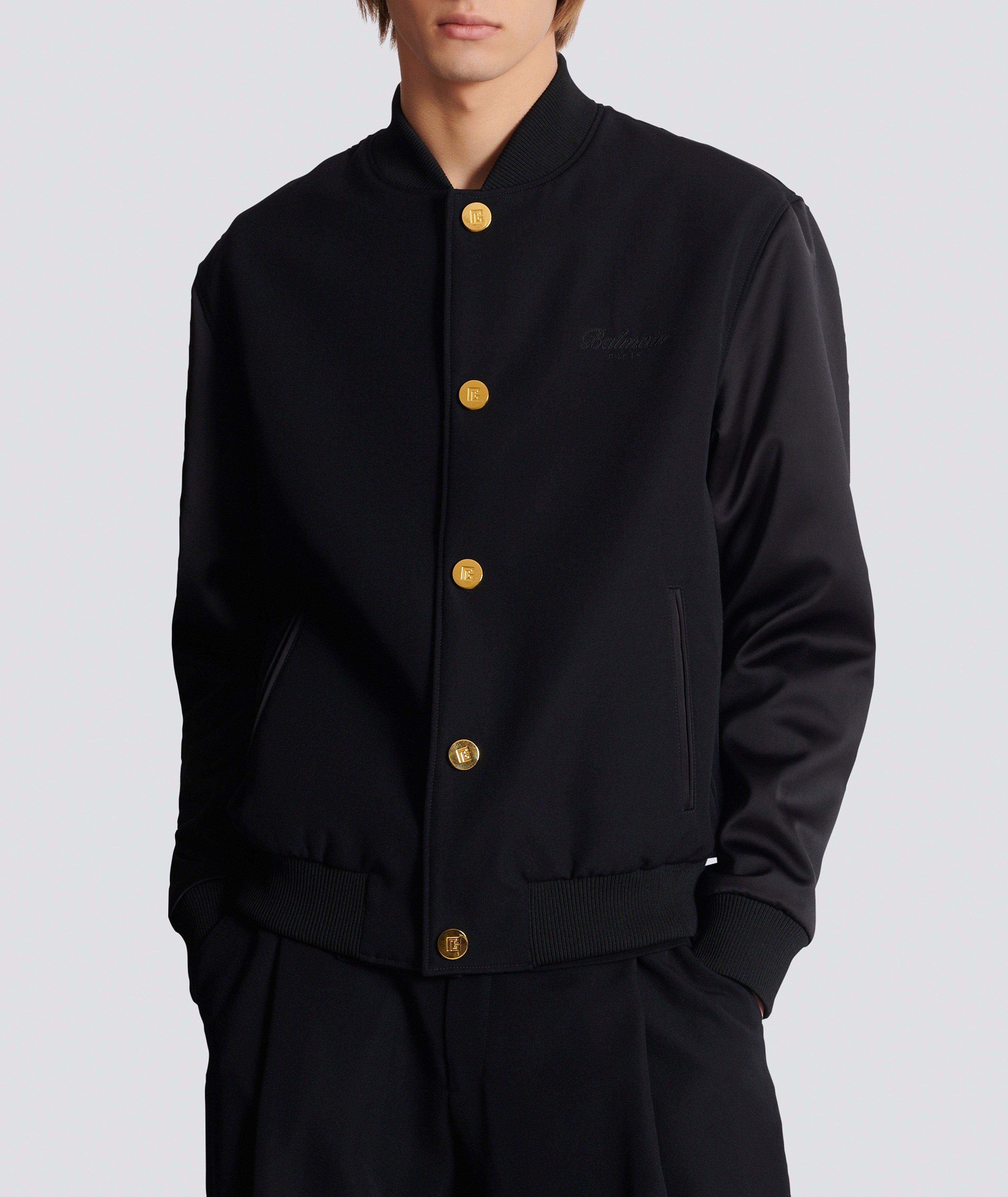 Grain de Poudre Wool Varsity Jacket image 1