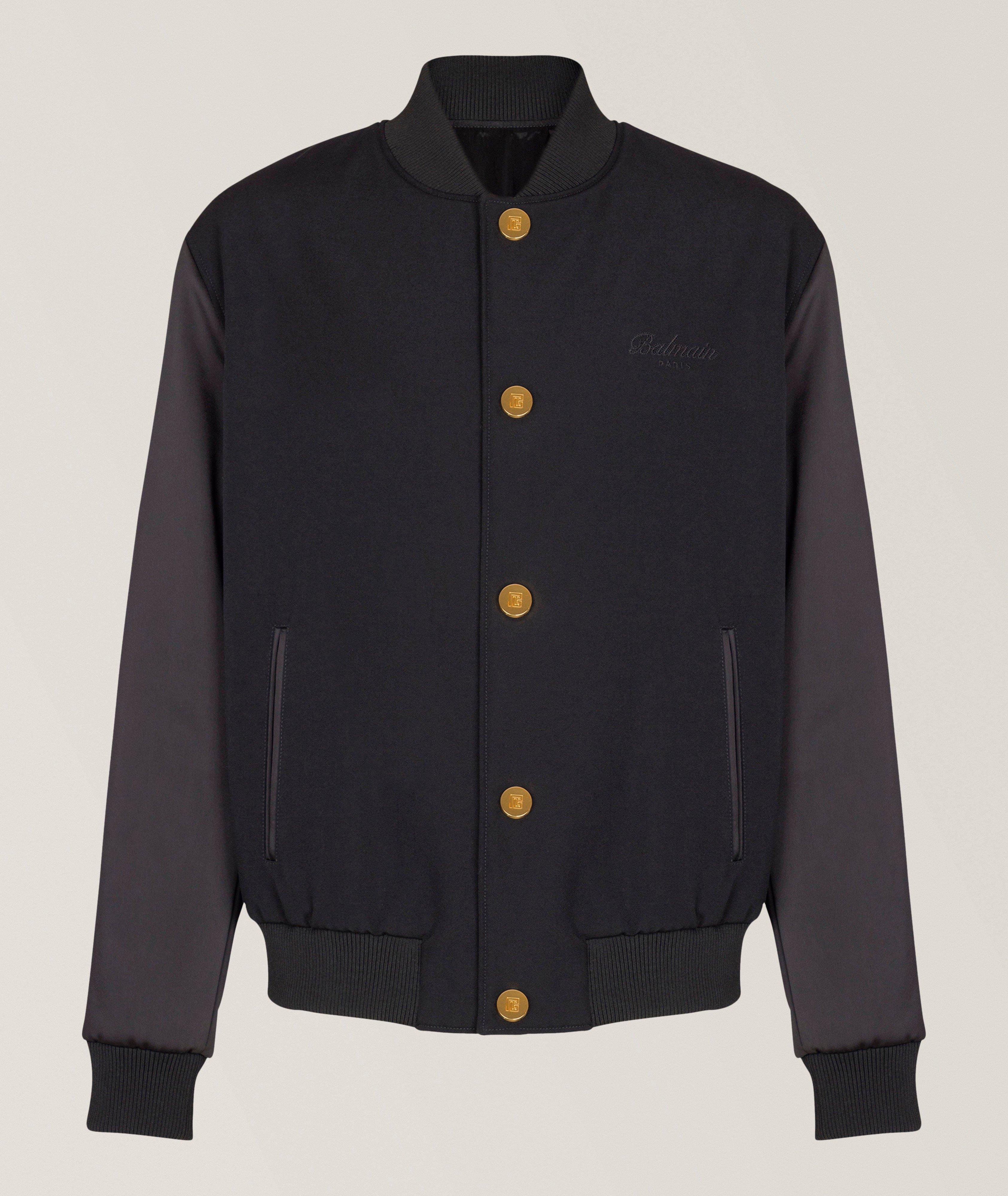 Grain de Poudre Wool Varsity Jacket image 0