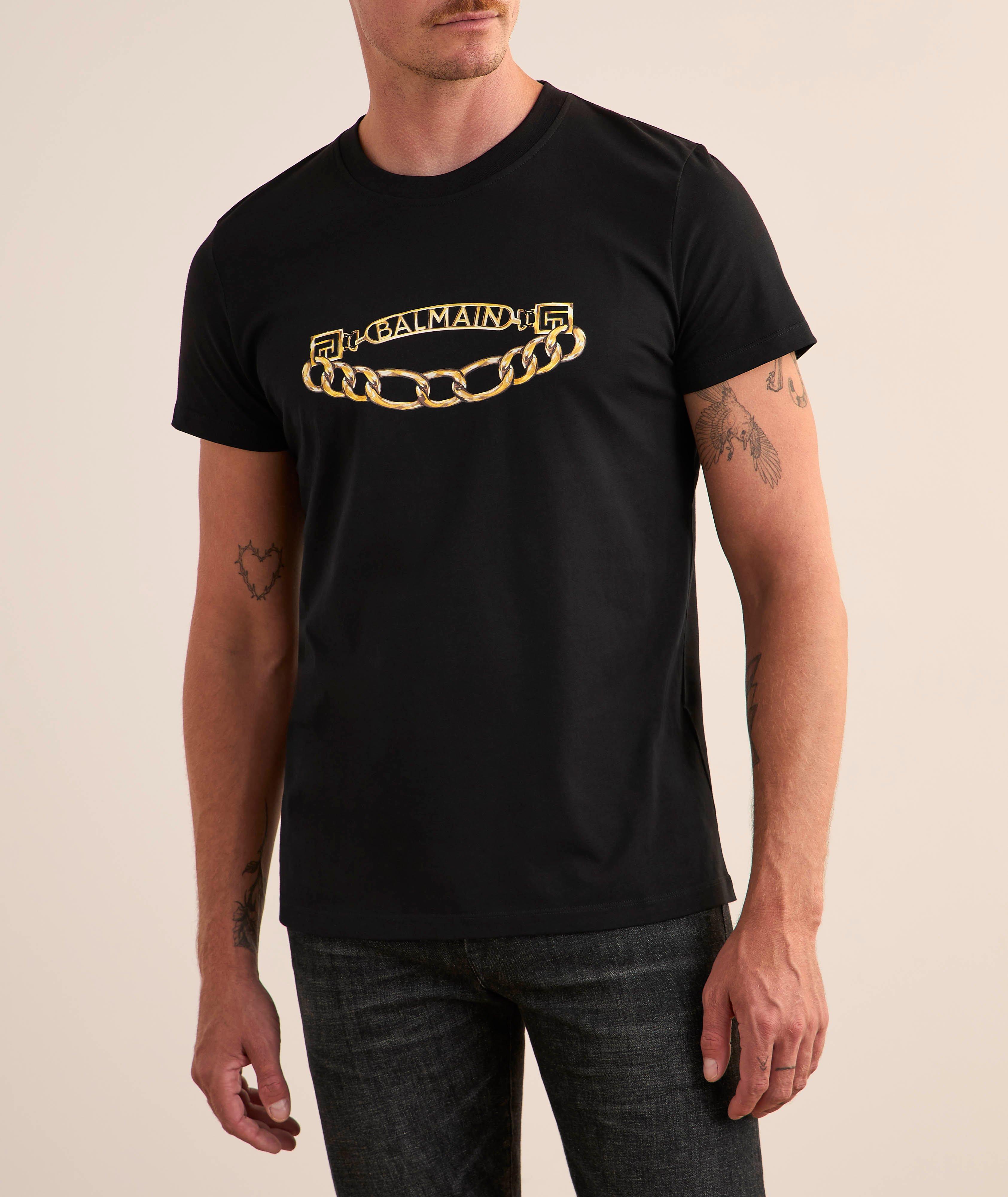 Chain Logo Graphic Cotton T-Shirt  image 1