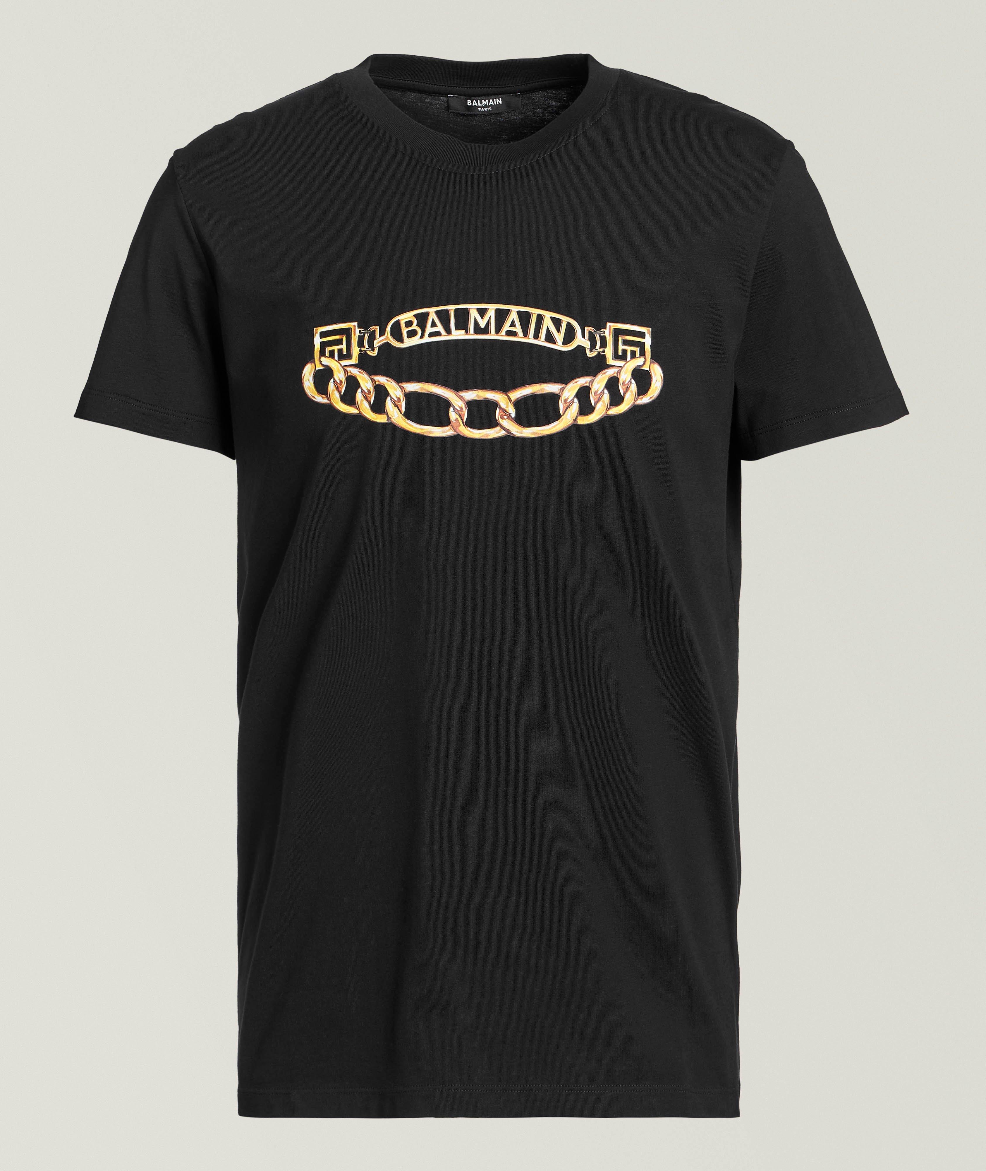 Chain Logo Graphic Cotton T-Shirt  image 0