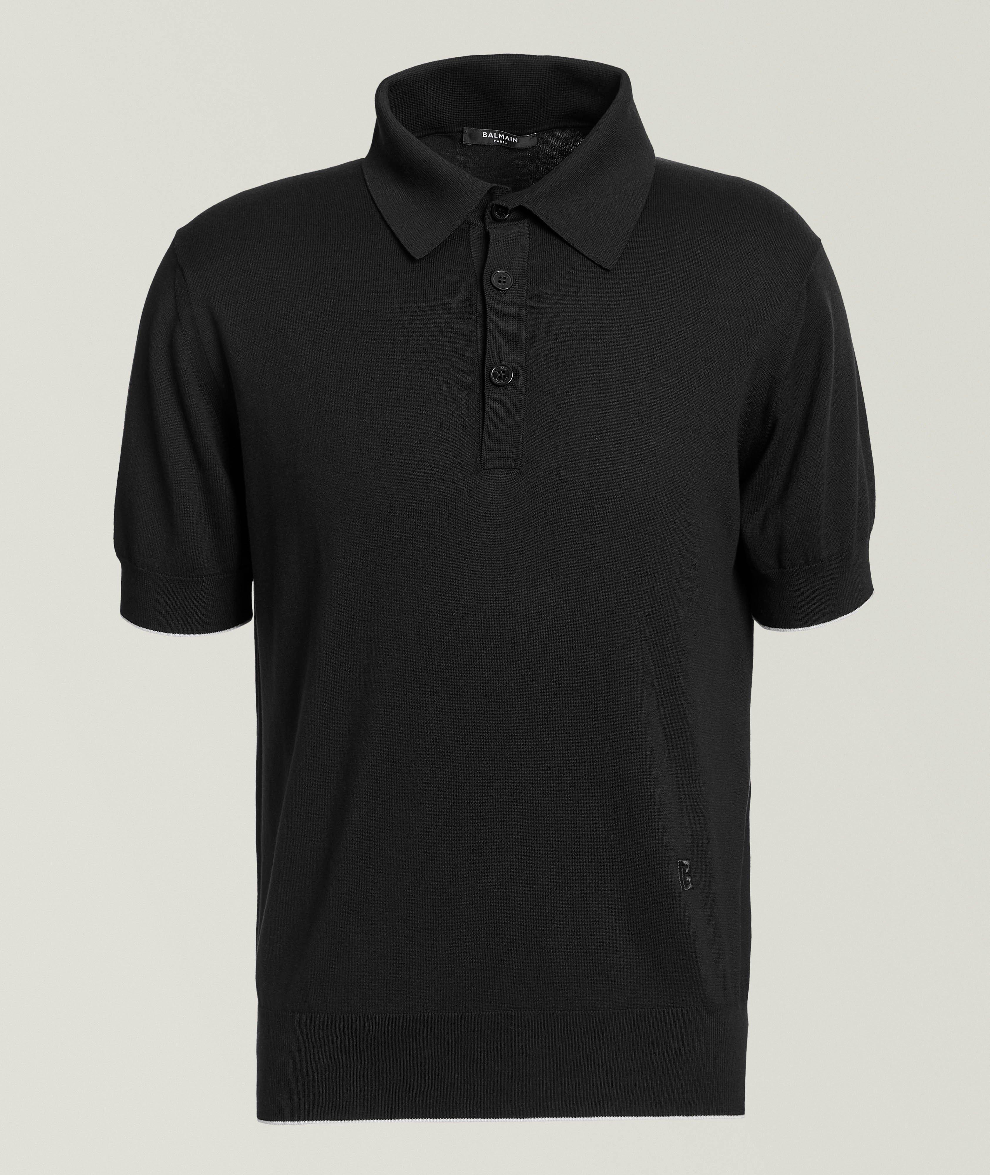 Polo en tricot de soie et de coton image 0