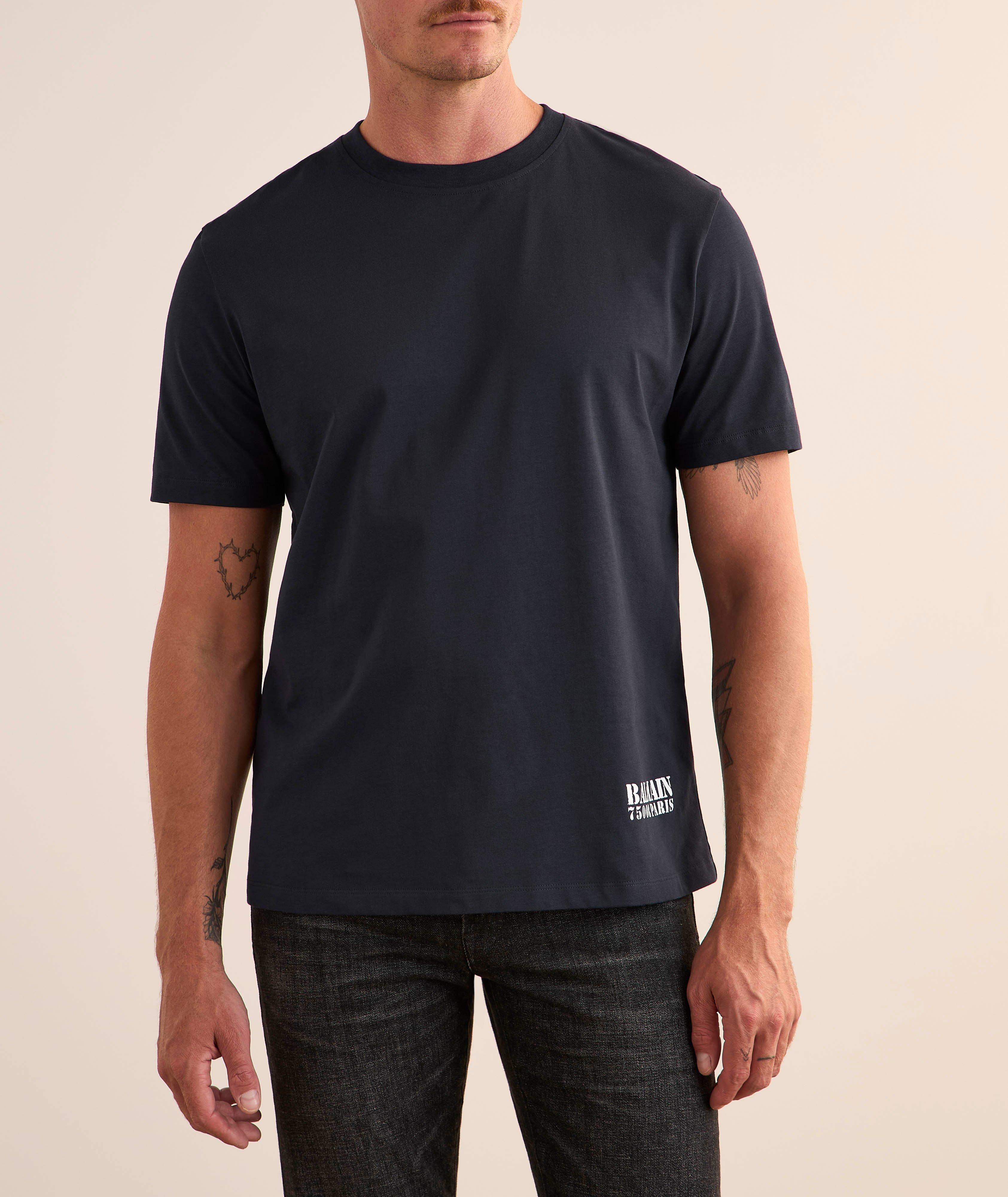 Stamp Logo Graphic Cotton T-Shirt  image 1