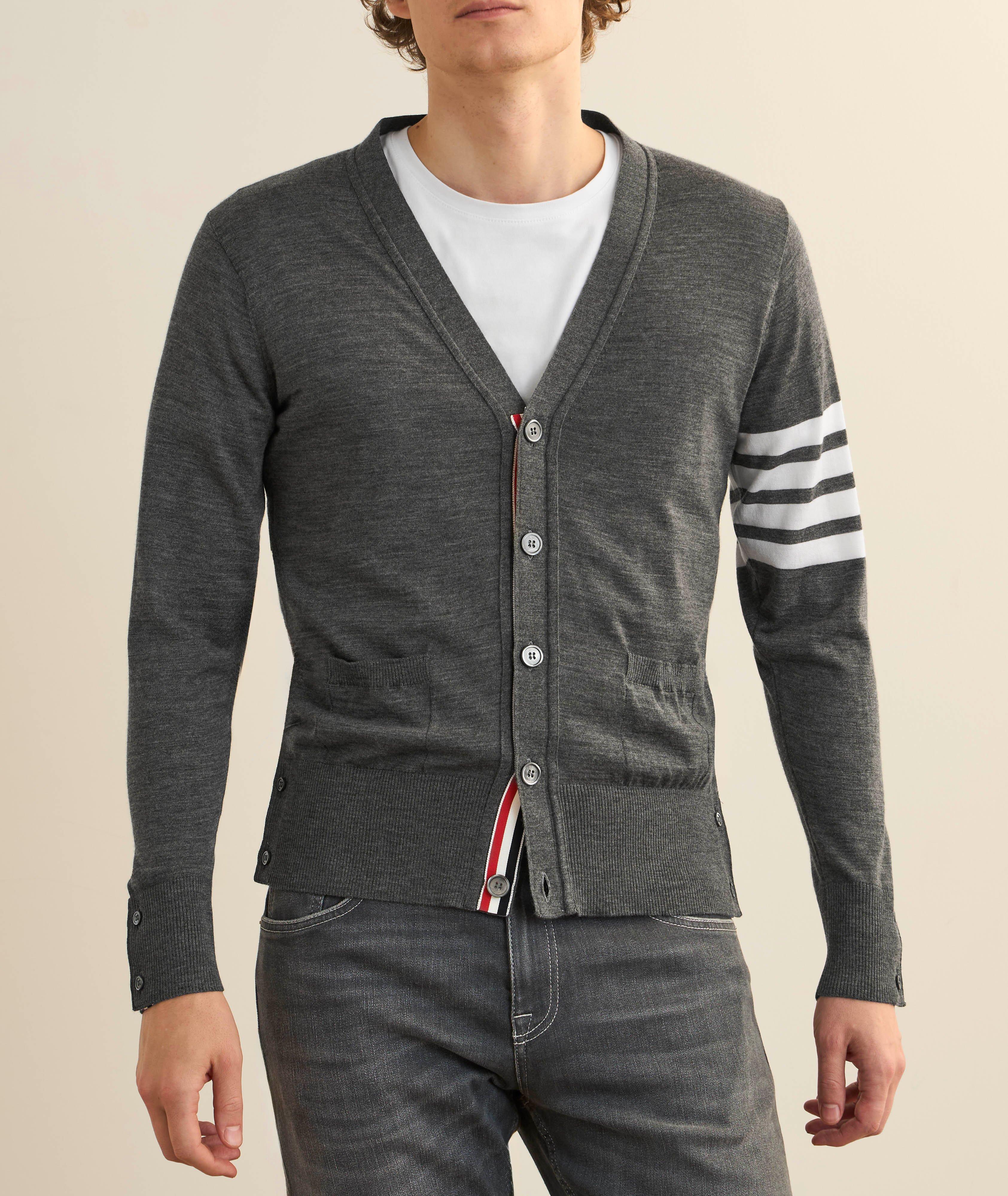 4-Bar Merino Wool Cardigan  image 1