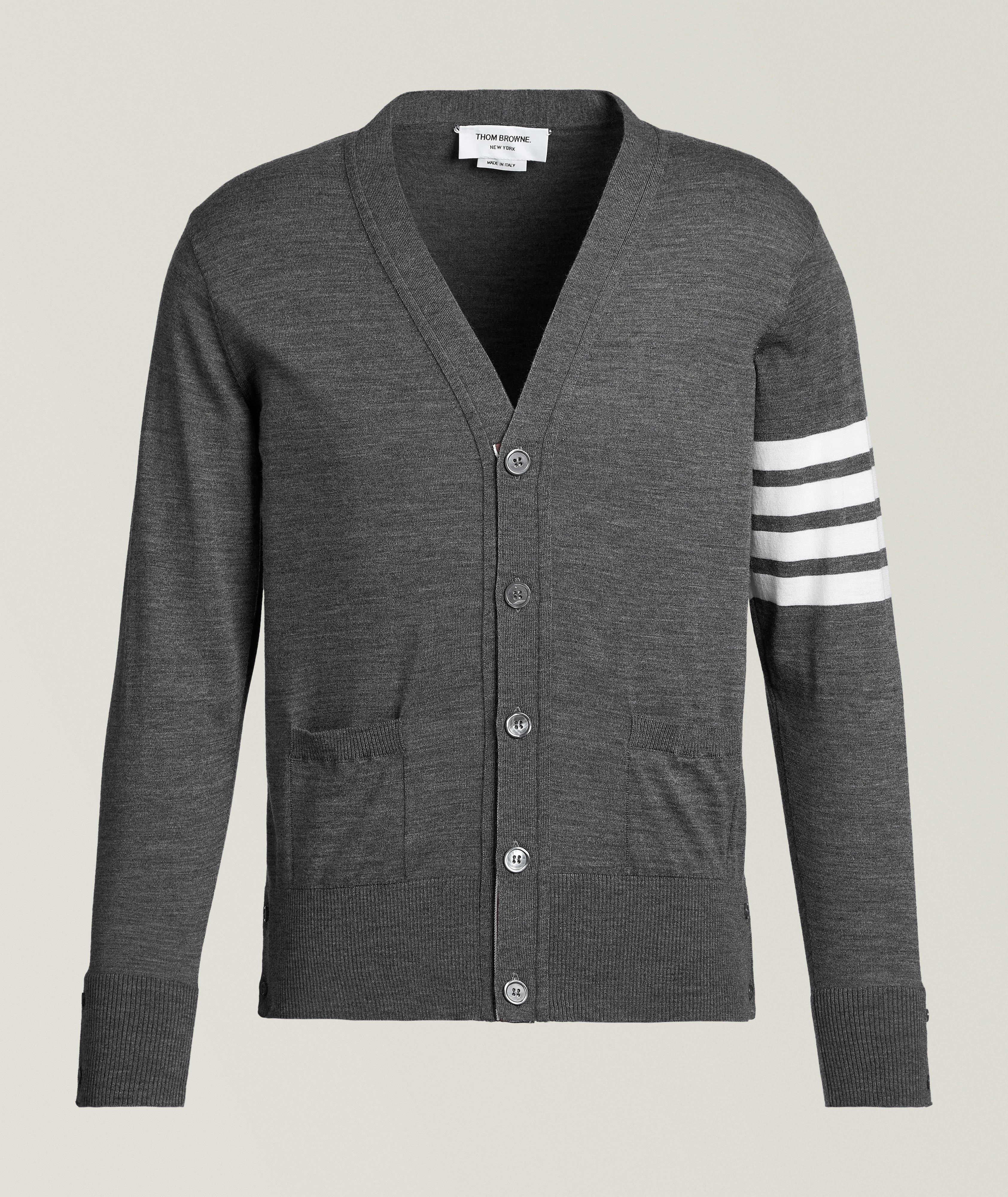 4-Bar Merino Wool Cardigan  image 0