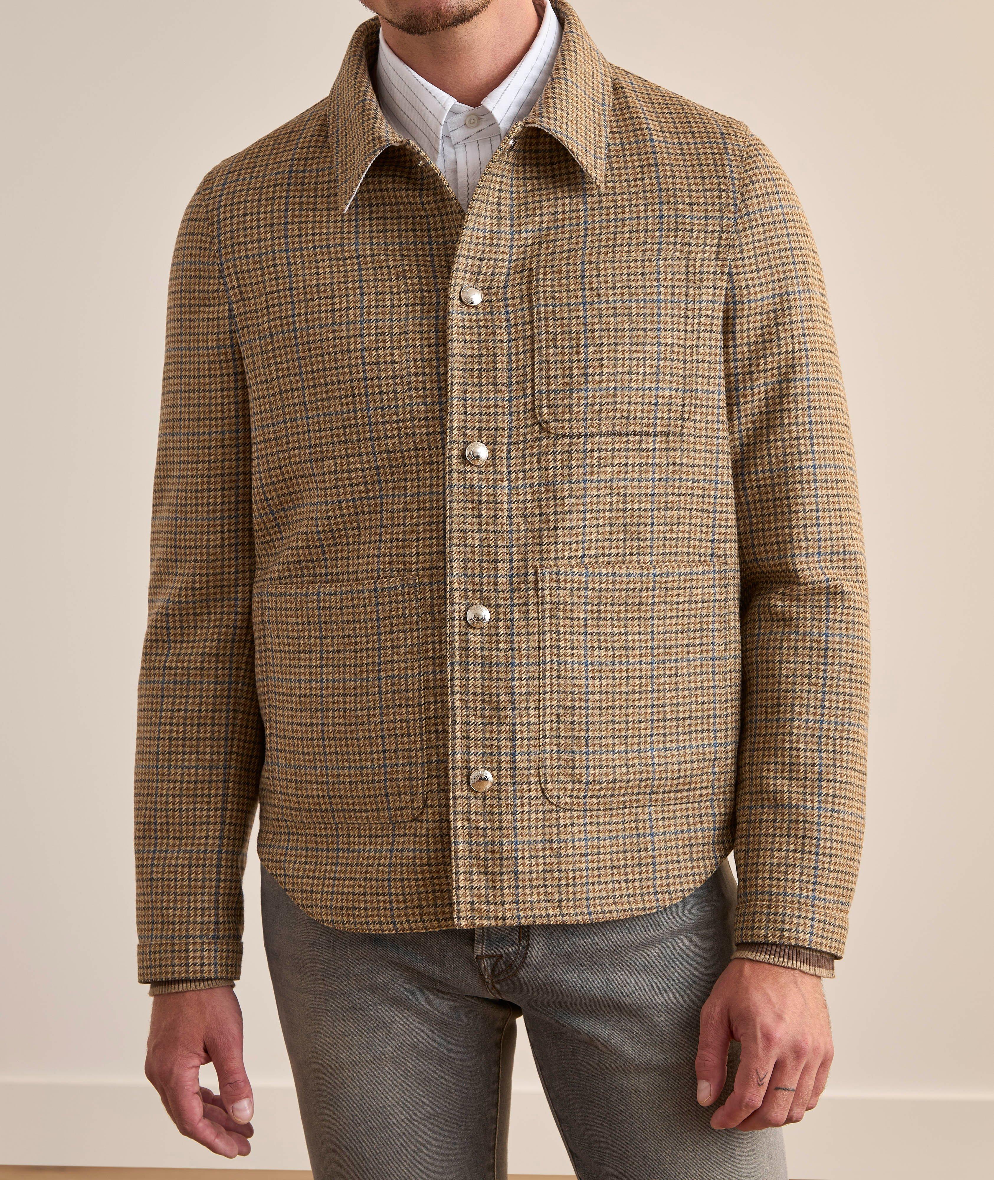 Checked Wool Overshirt image 1