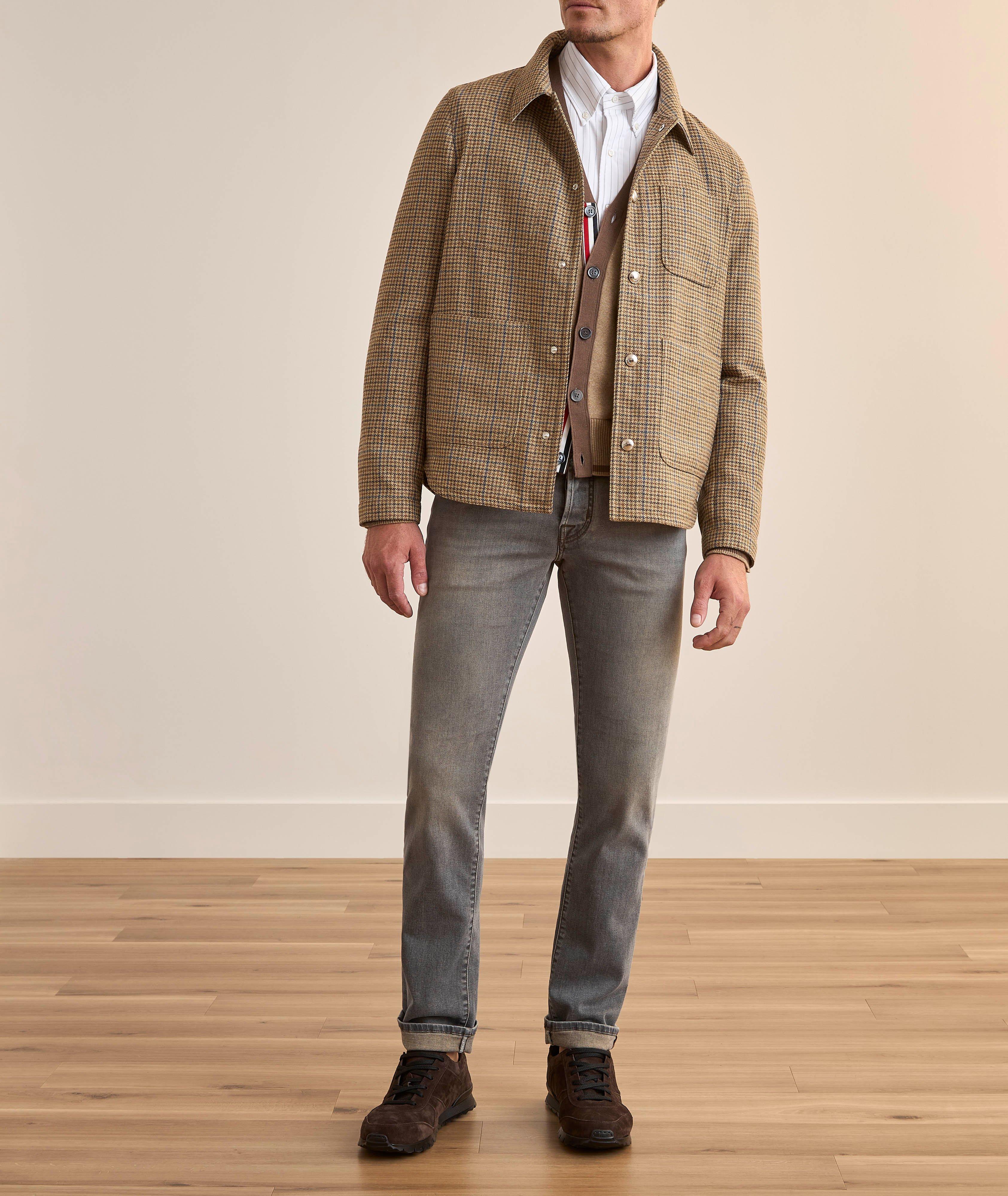 Checked Wool Overshirt image 5
