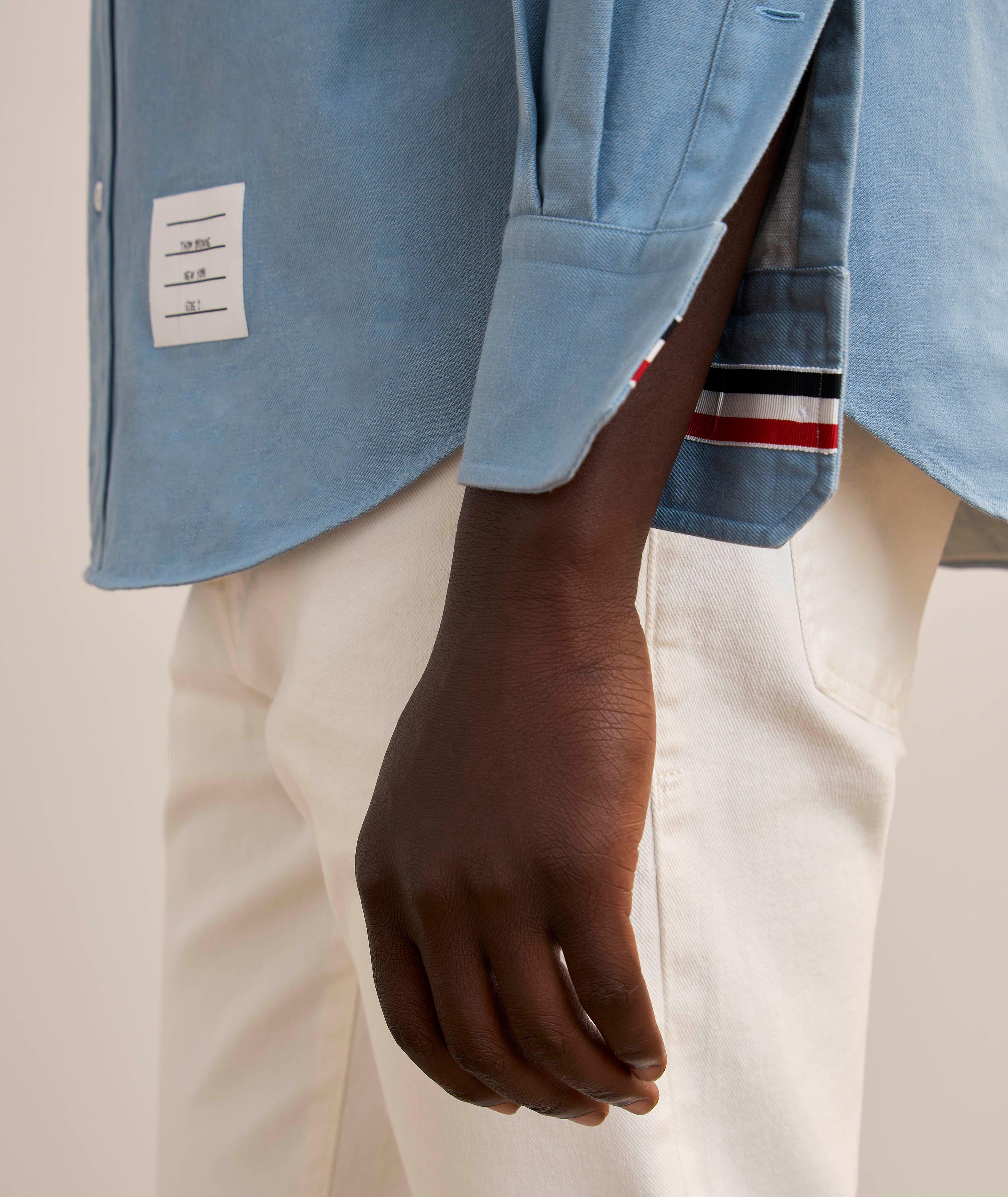 TB LS LT BLU DNM SHRT image 3