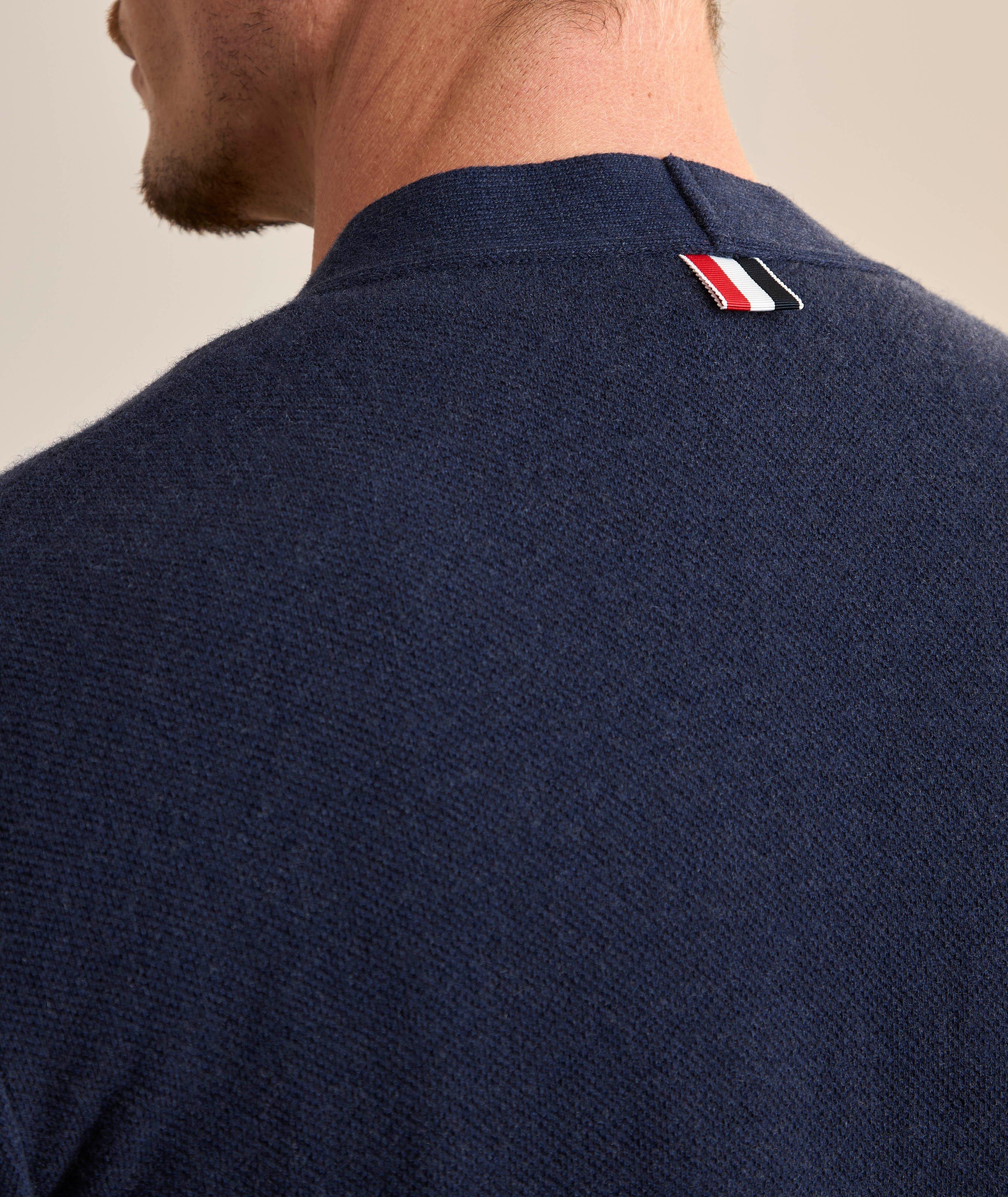 Cardigan en piqué de laine, de soie et de cachemire image 4