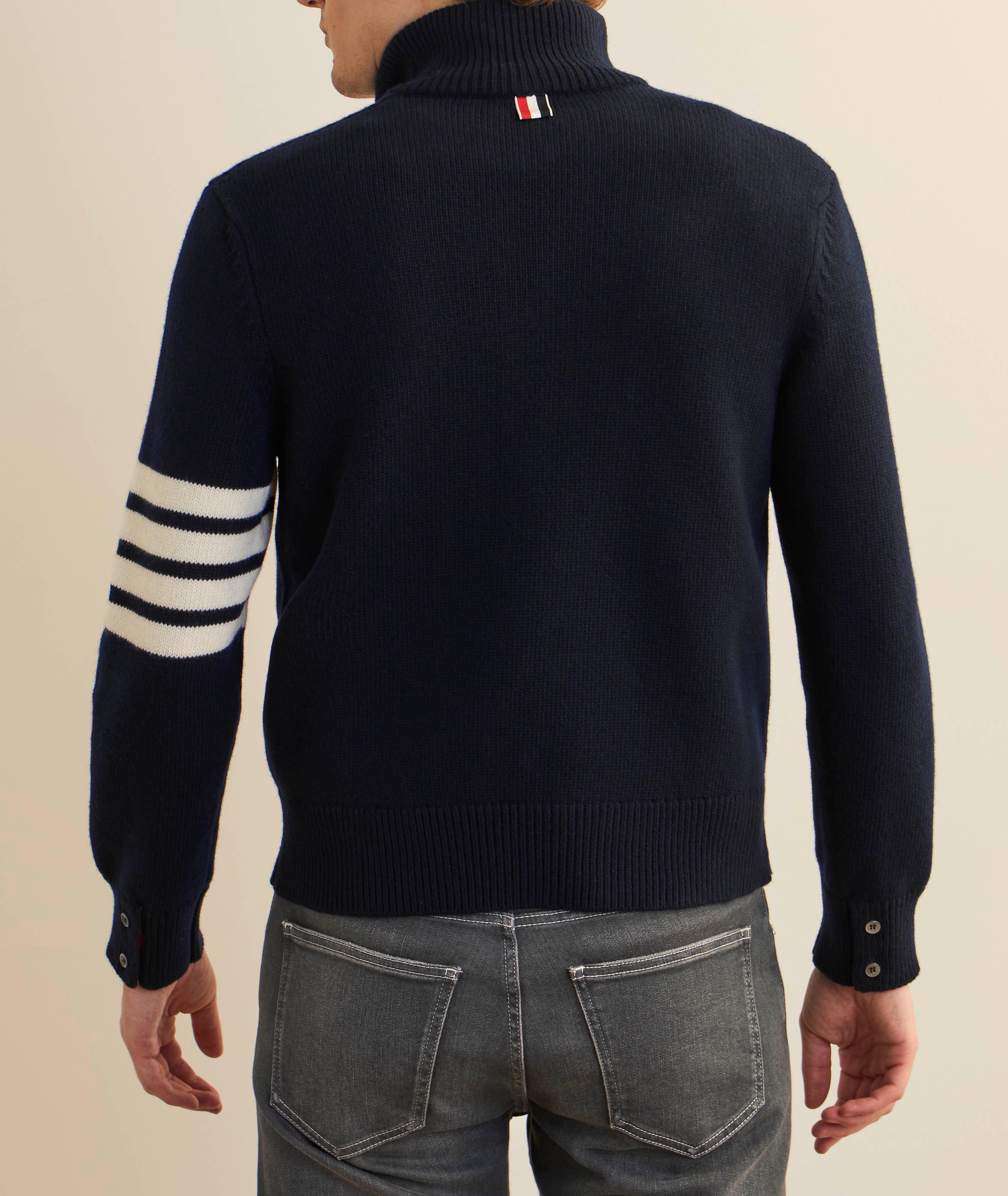 4-Bar Half-Zip Wool Sweater image 2