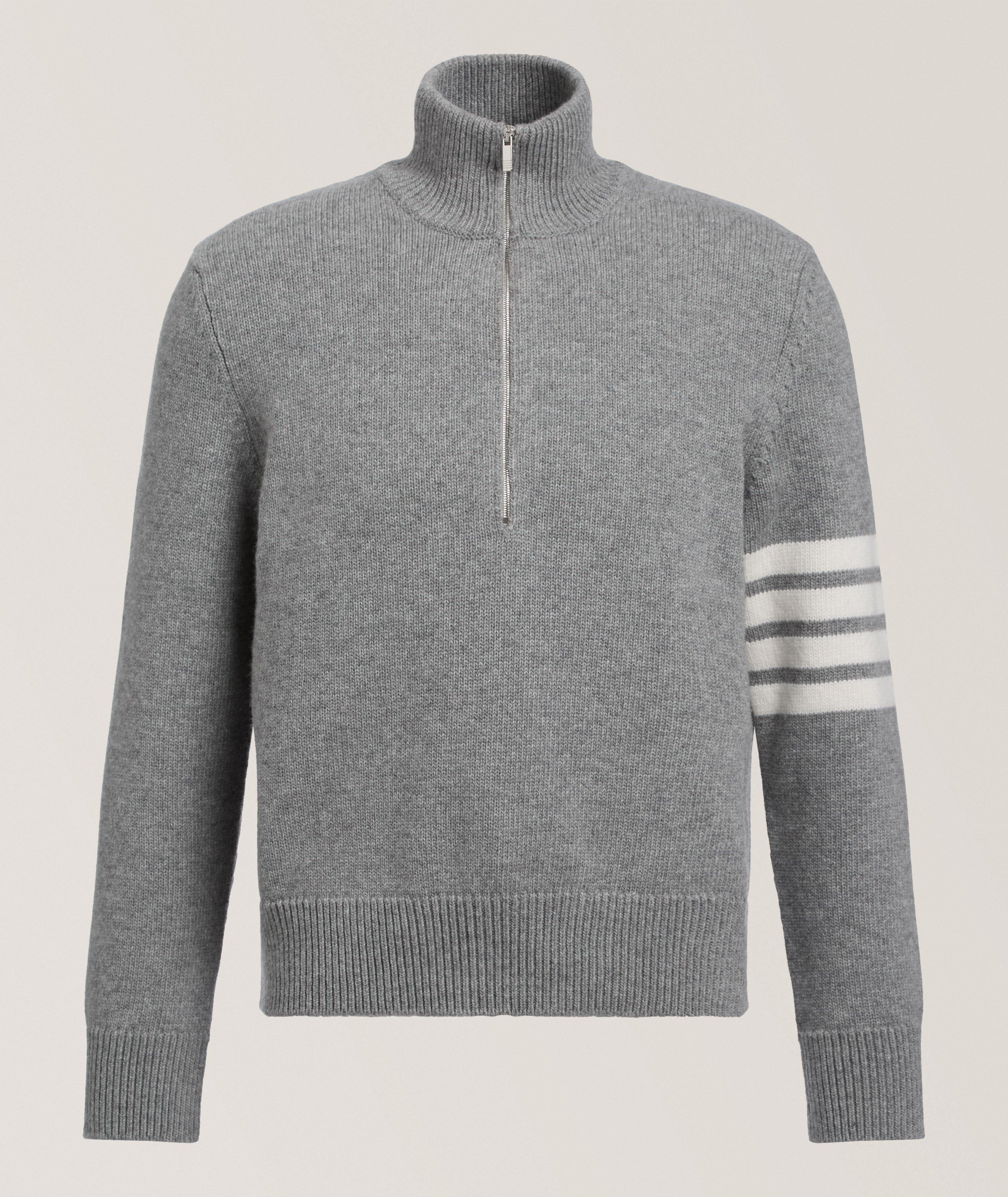 4-Bar Half-Zip Merino Wool Sweater image 0
