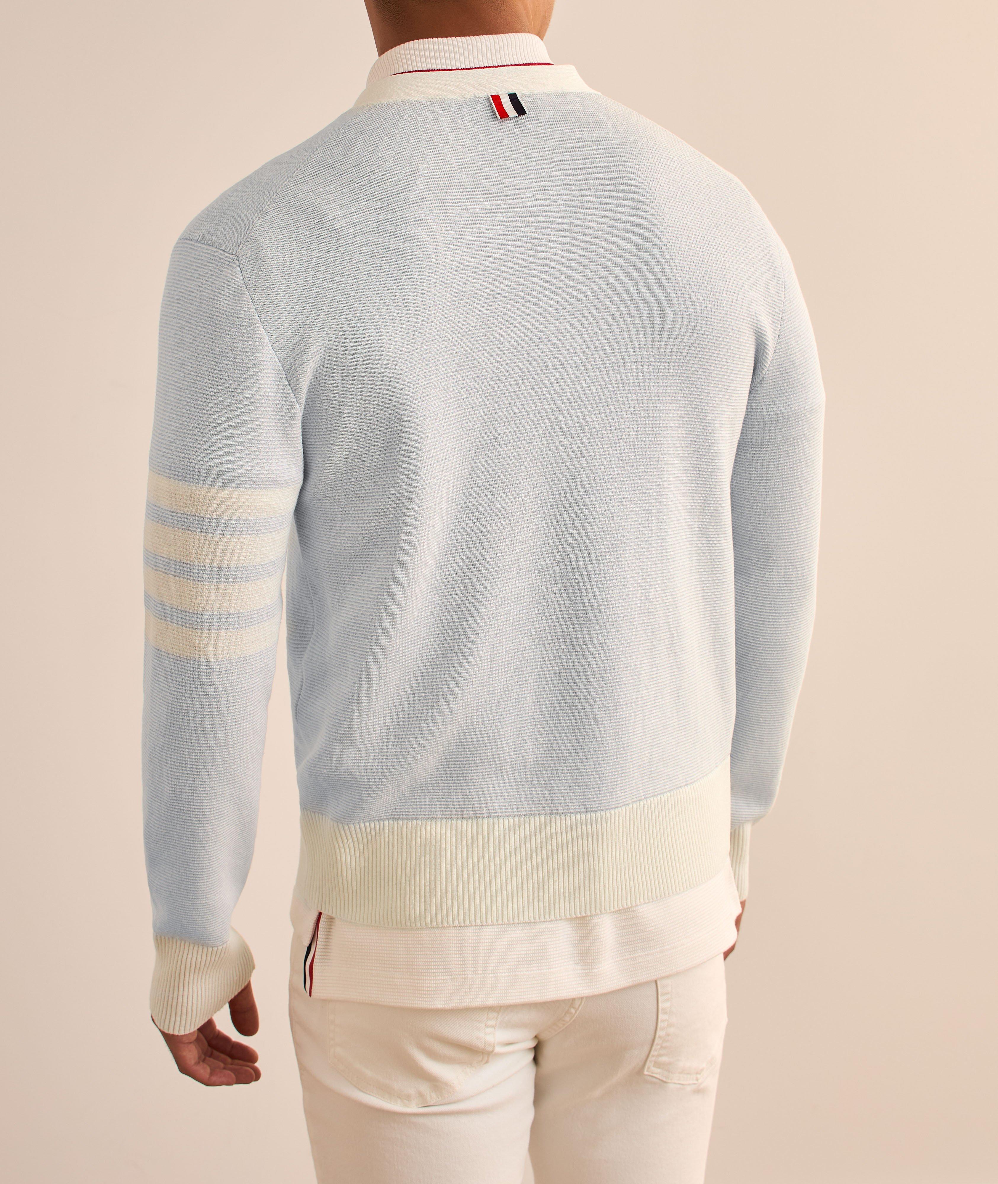 4-Bar Linen-Cotton Cardigan  image 2