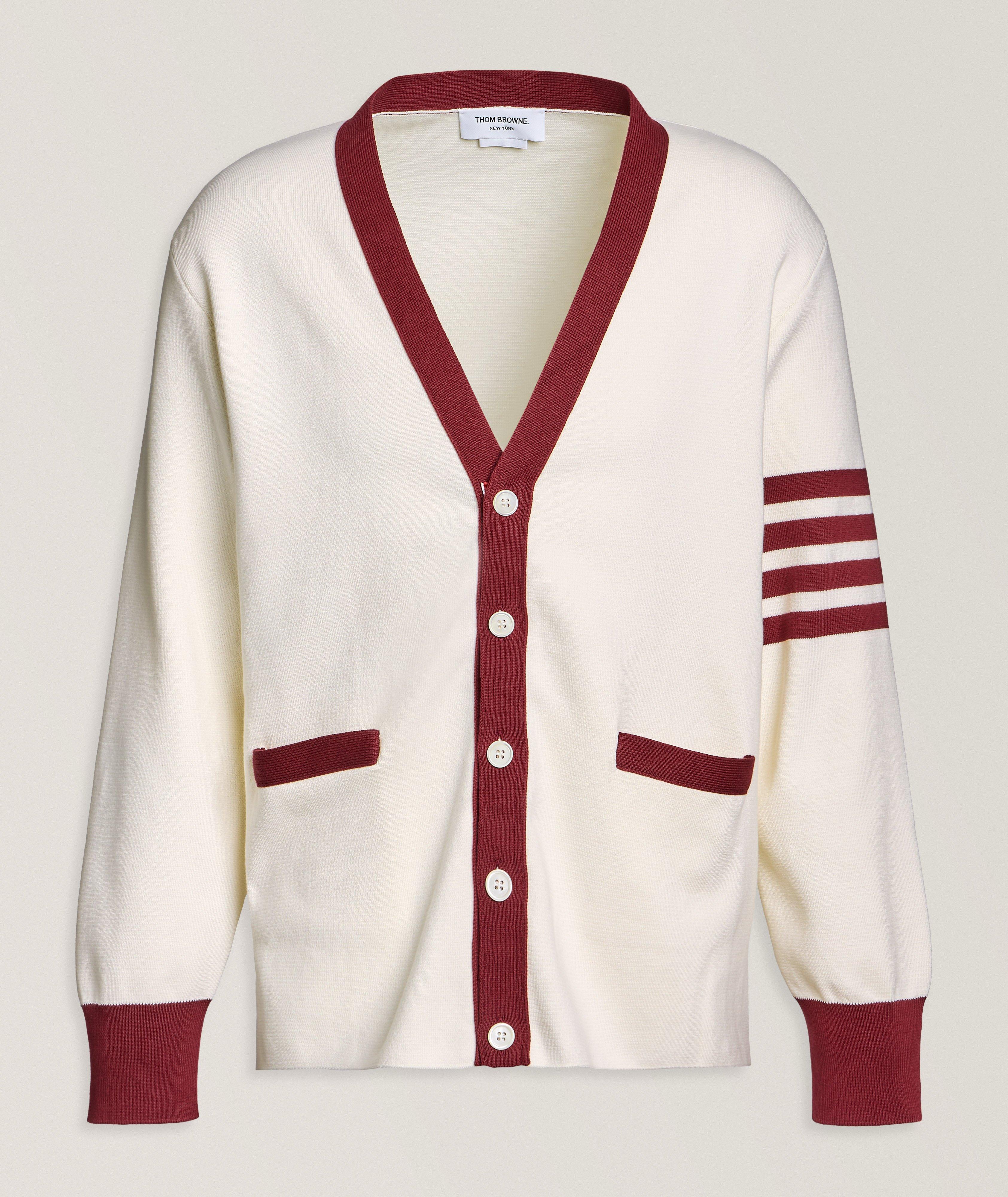 Milano Stitch 4-Bar Rugby Cardigan image 0