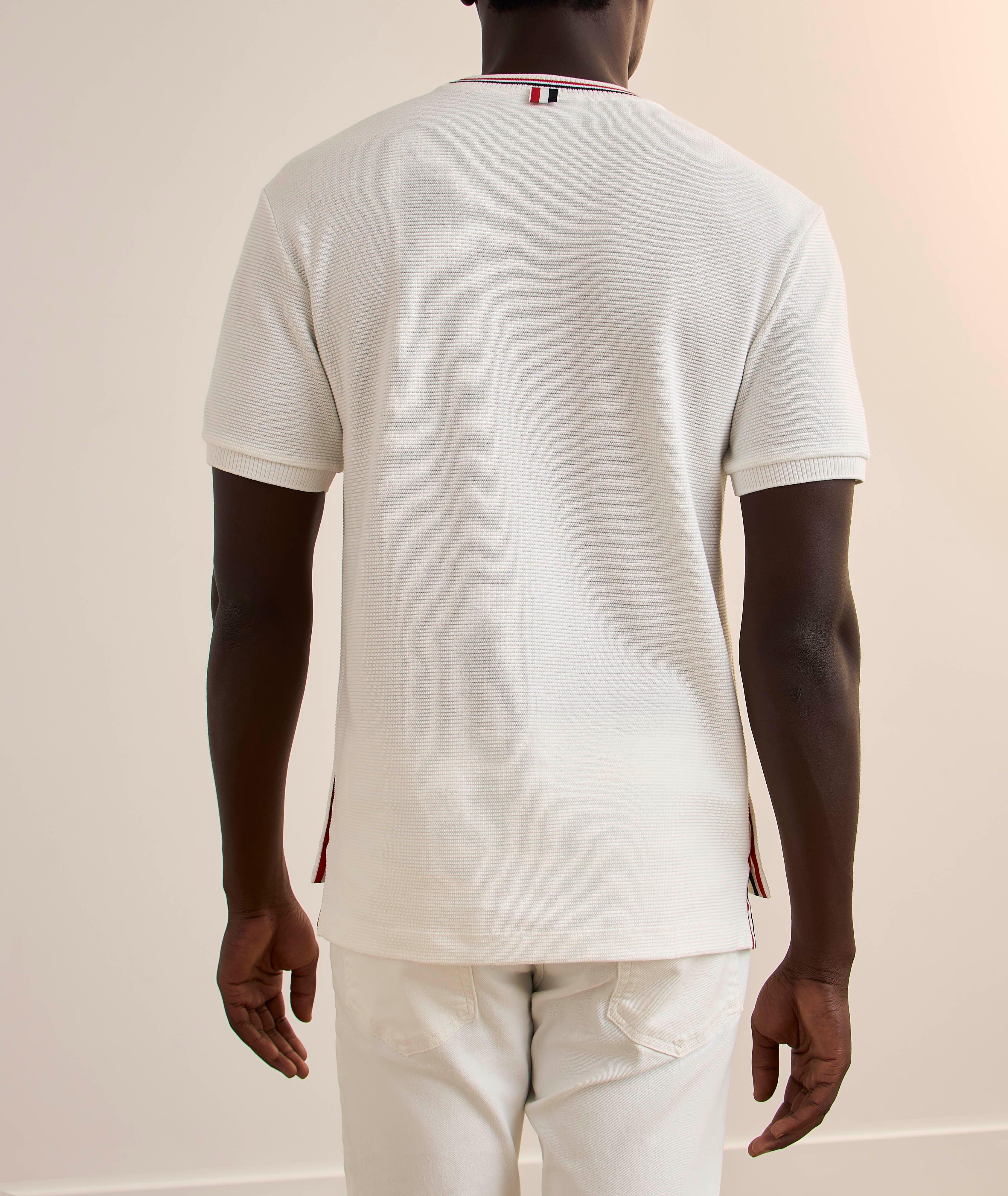 T-shirt en tricot gaufré de coton image 2