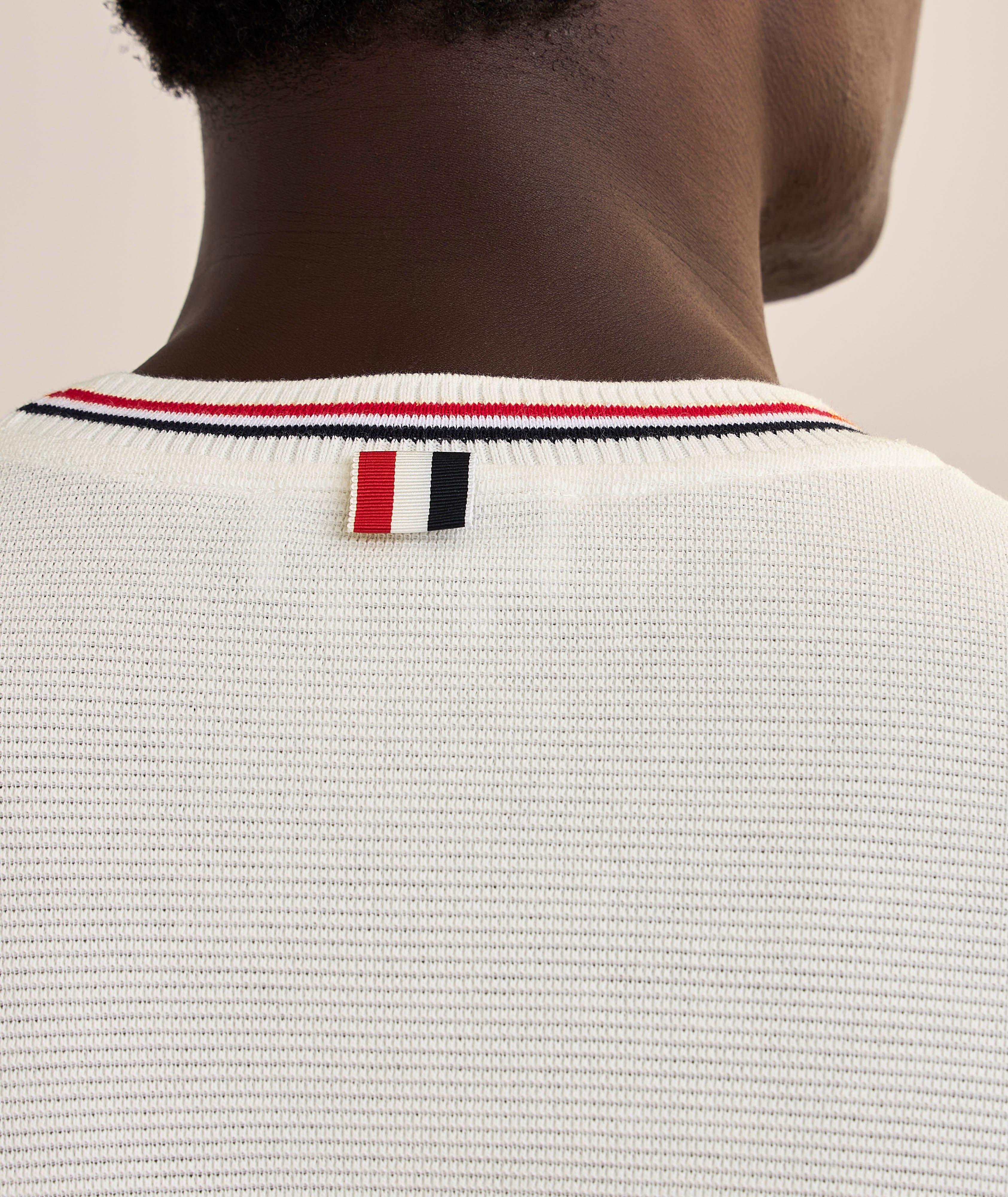 T-shirt en tricot gaufré de coton image 3