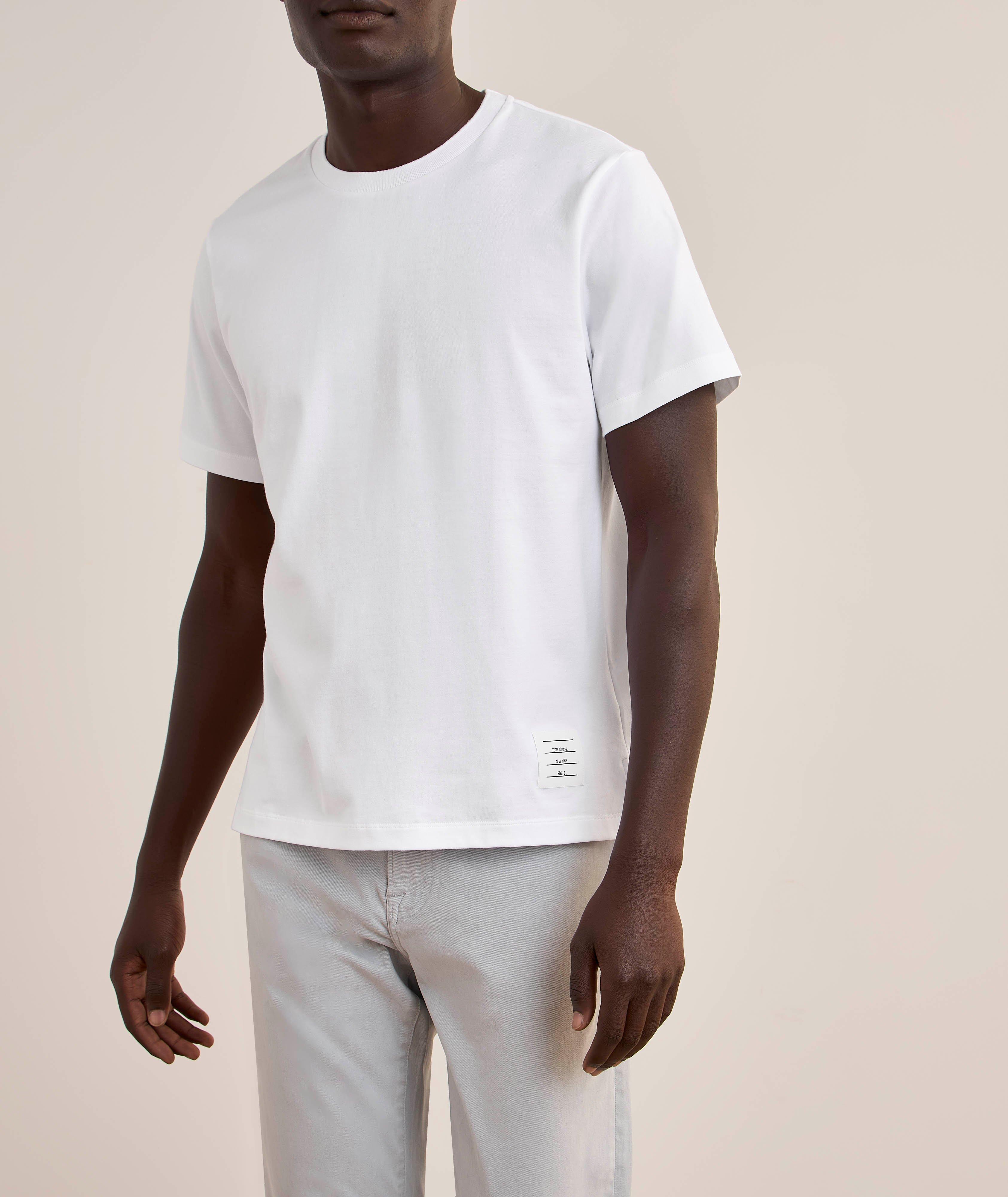 Side Slit Cotton Jersey T-Shirt  image 1