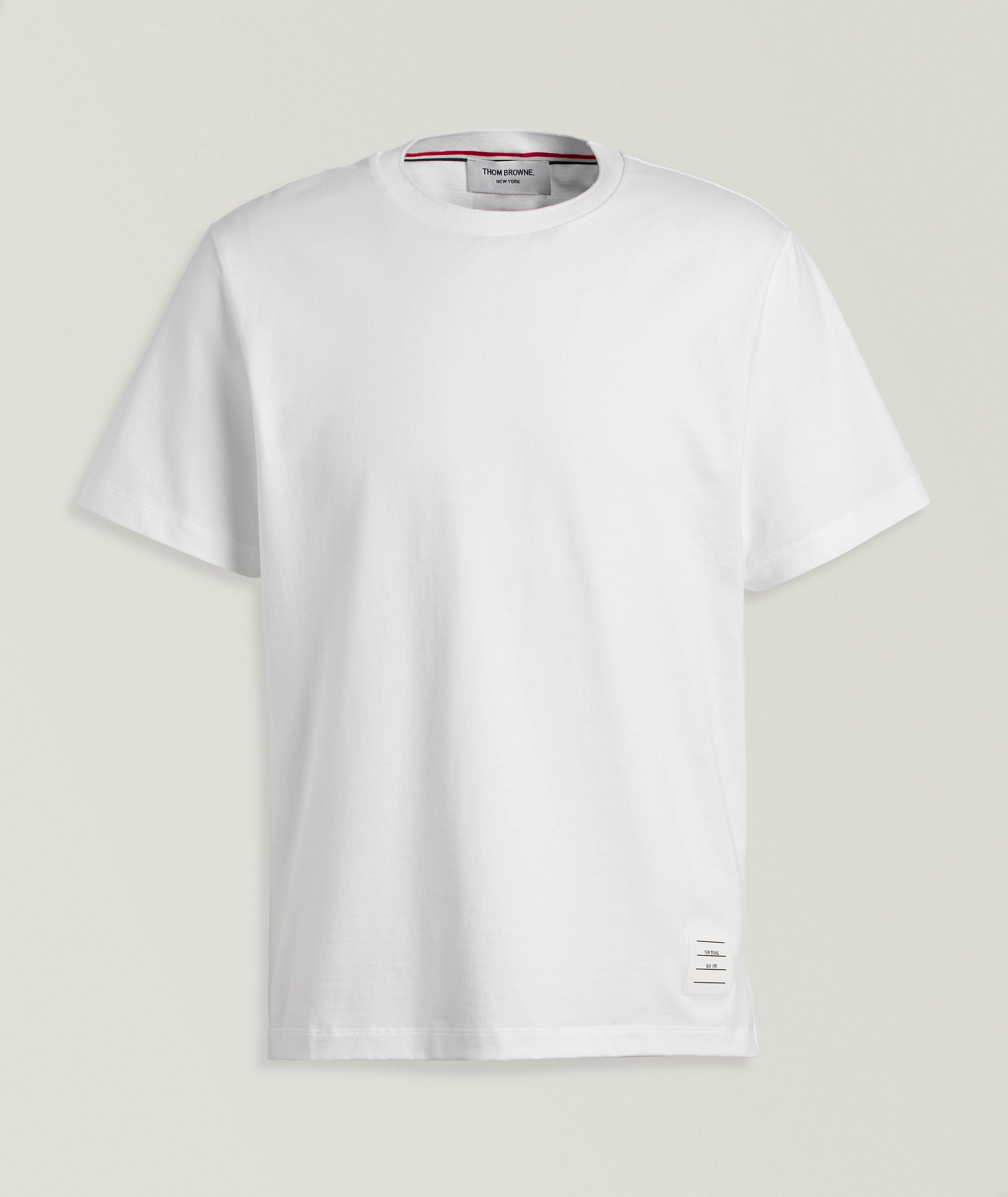 Side Slit Cotton Jersey T-Shirt  image 0