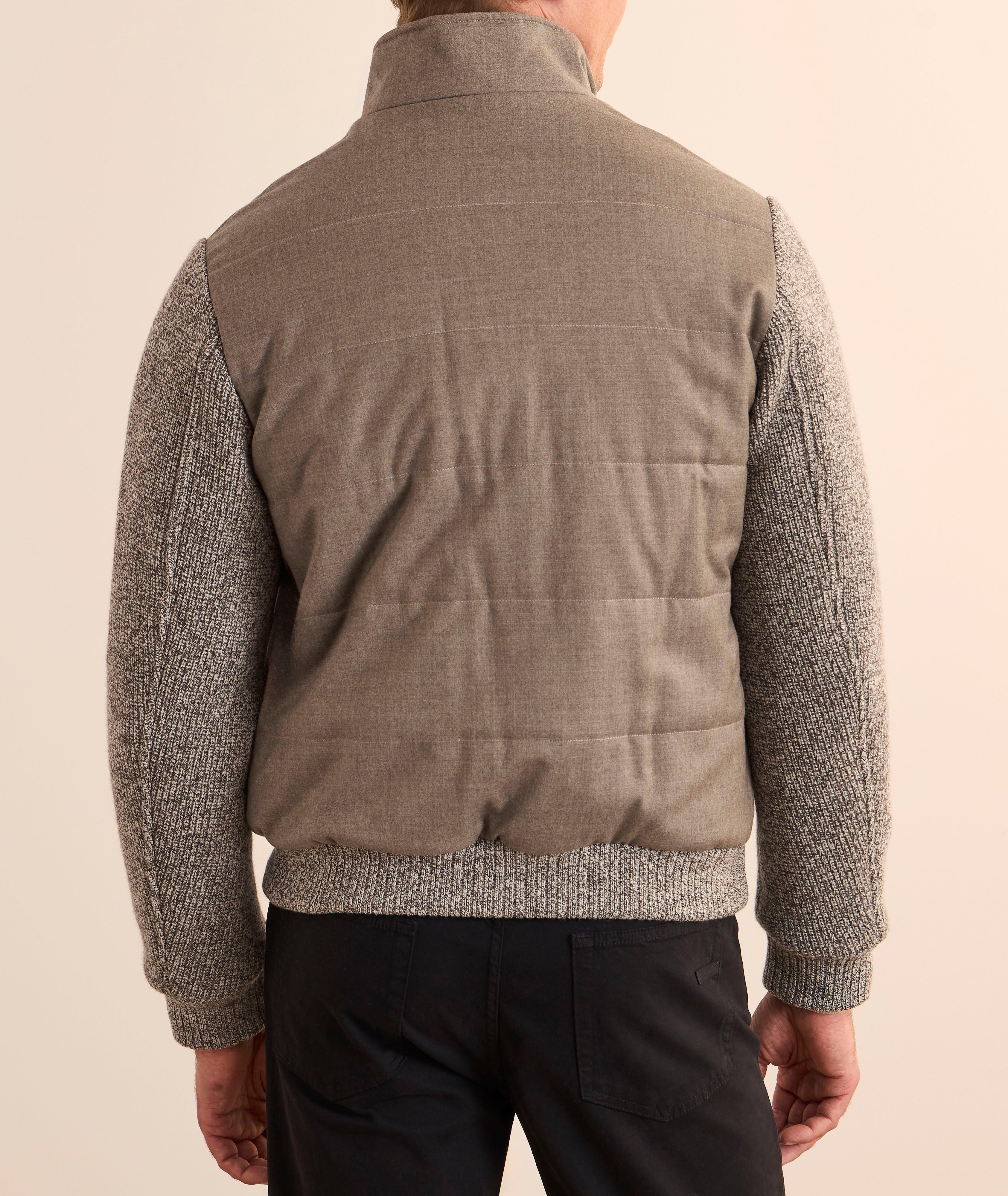 Blouson hybride en mélange de laine image 2