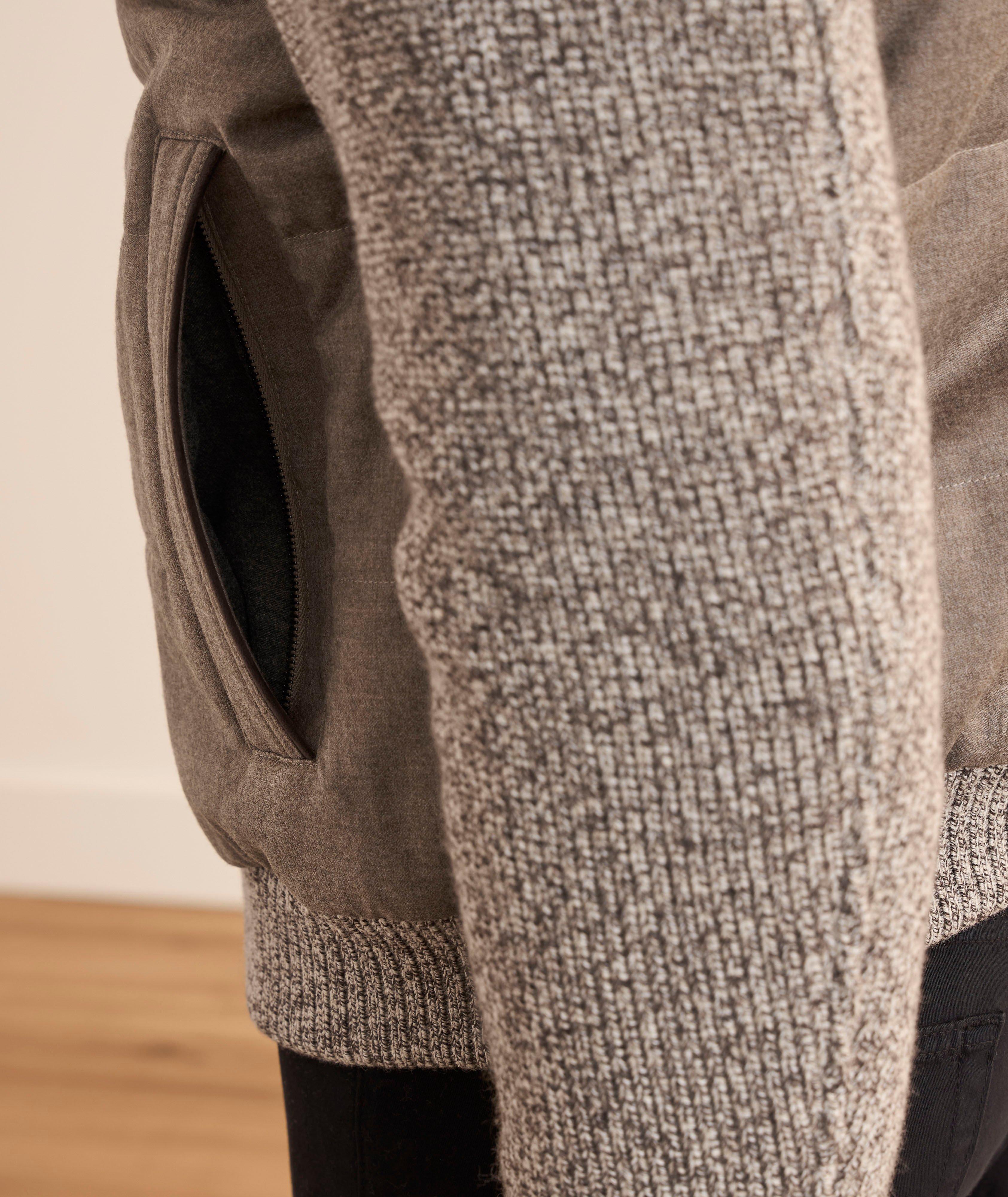 Blouson hybride en mélange de laine image 4