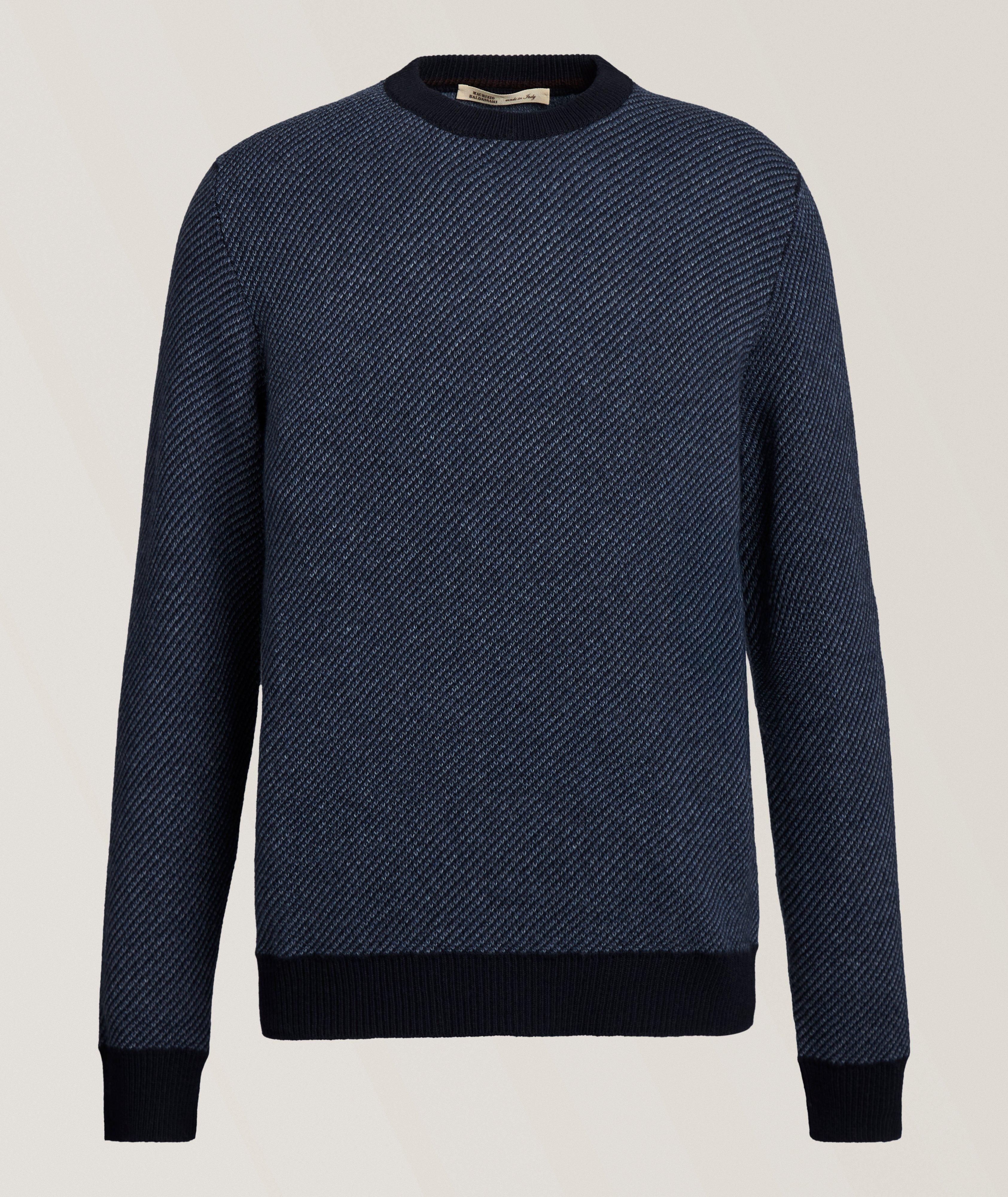 Mélange Wool-Blend Crewneck Sweater image 0