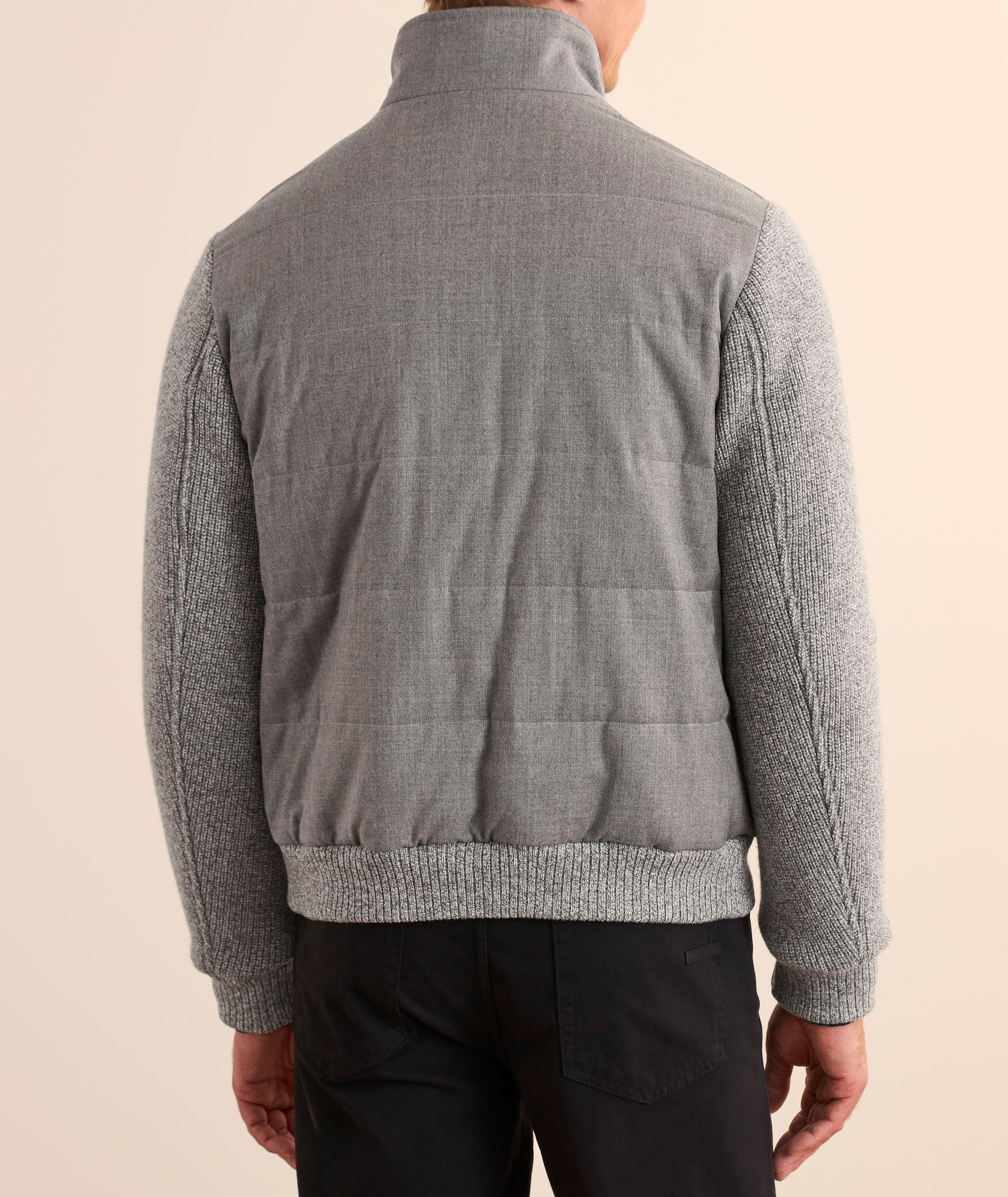 Blouson hybride en mélange de laine image 2