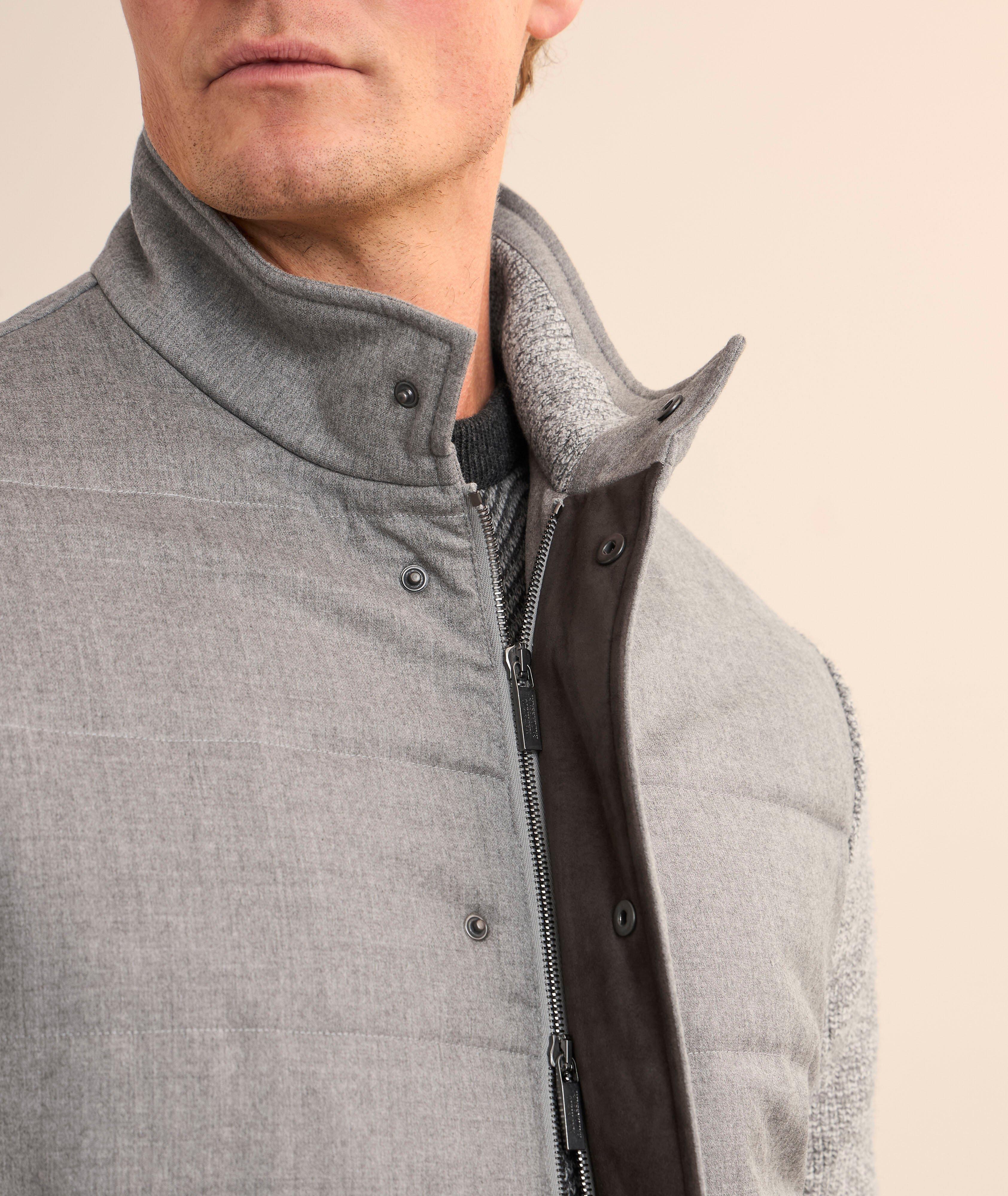 Blouson hybride en mélange de laine image 3