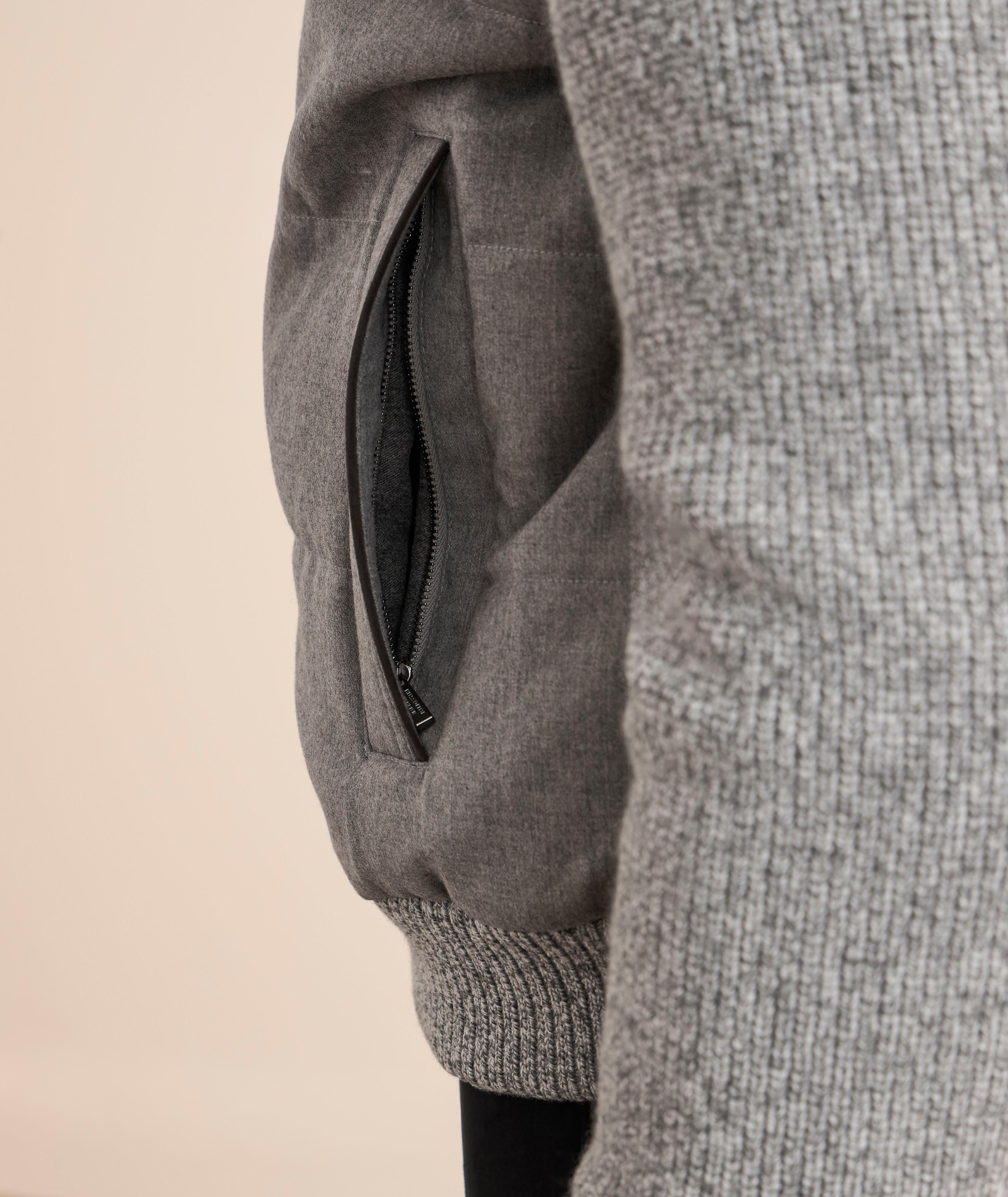 Blouson hybride en mélange de laine image 4