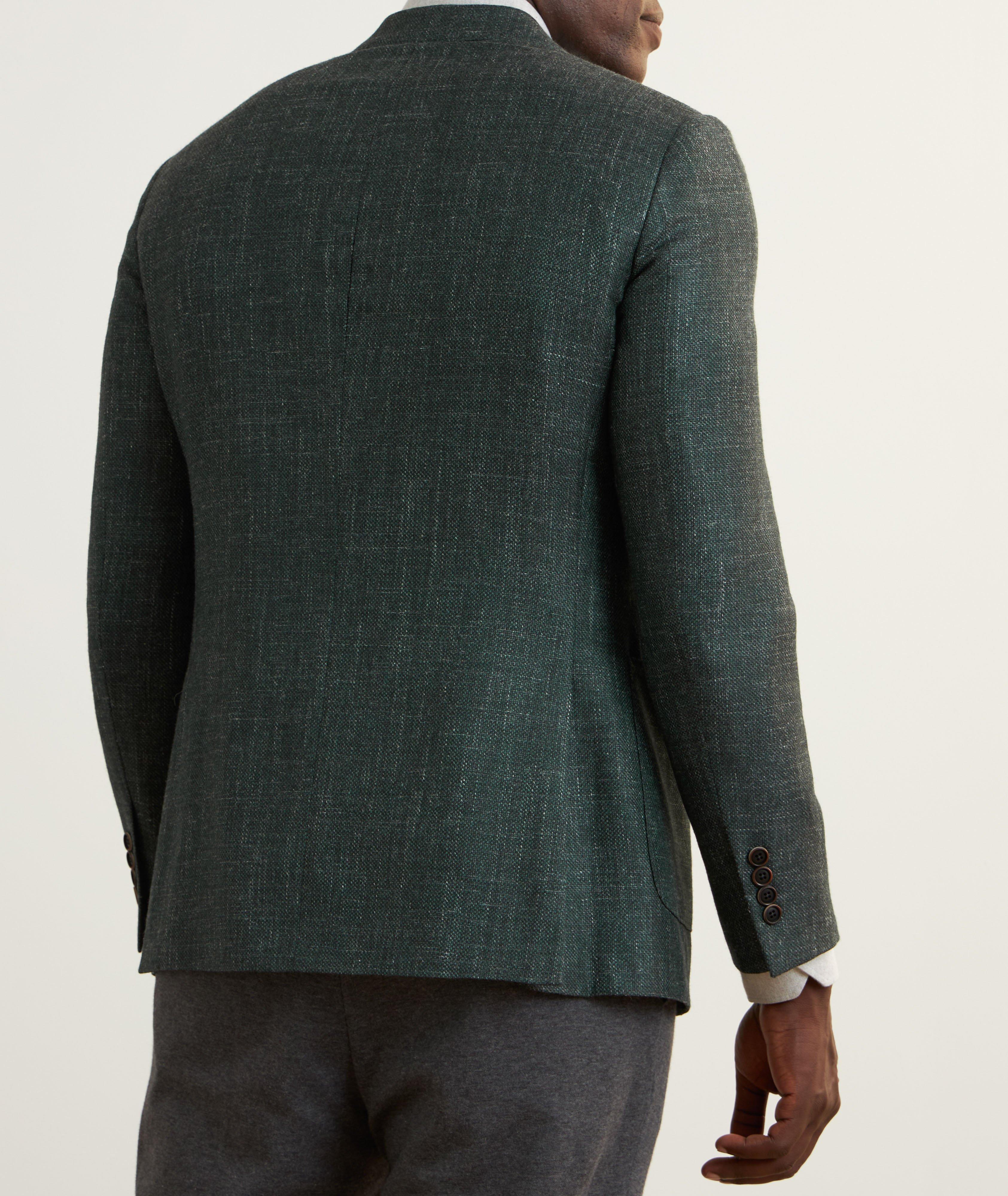 Mélange Wool-Silk-Linen Sport Jacket image 2