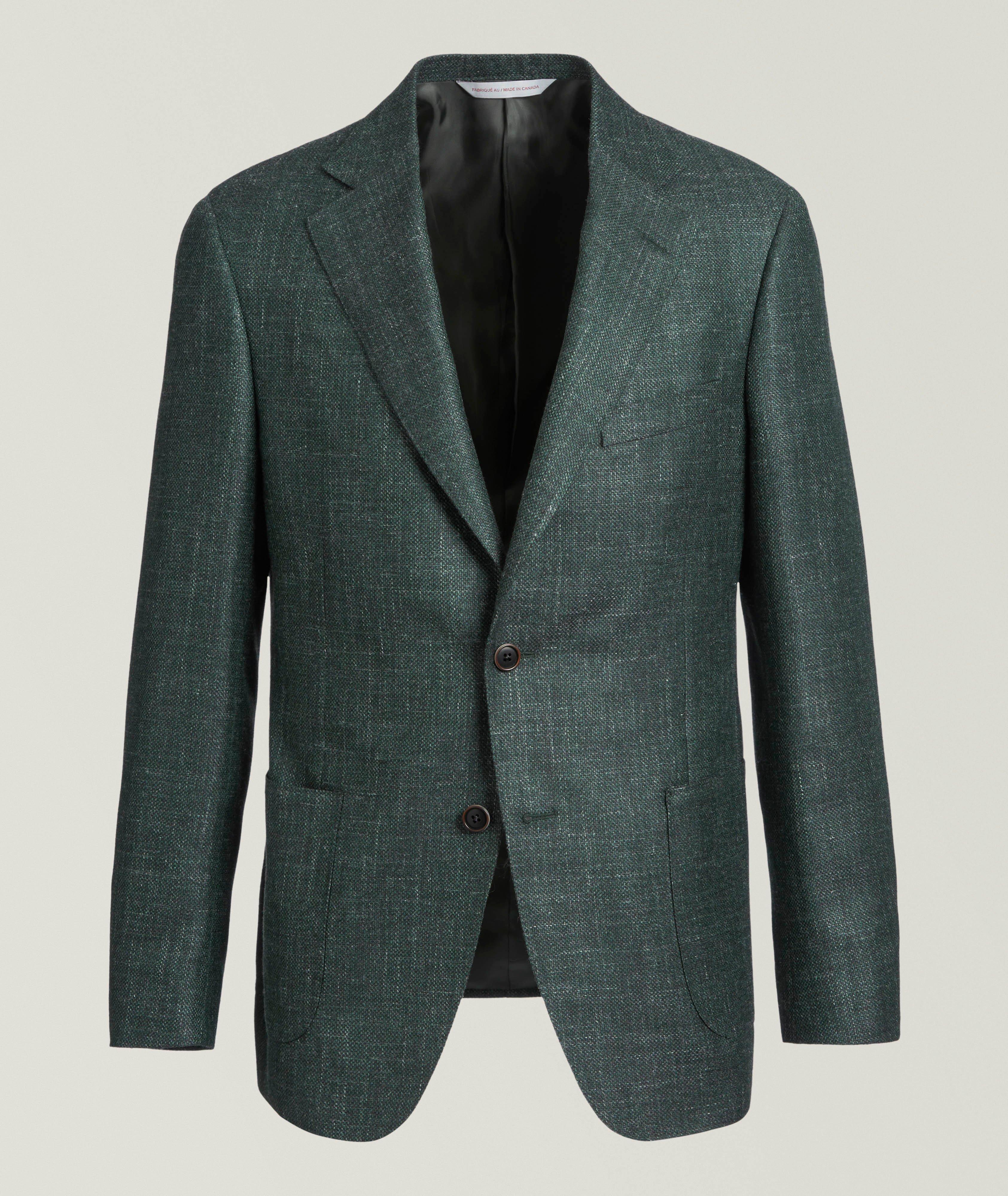 Mélange Wool-Silk-Linen Sport Jacket image 0