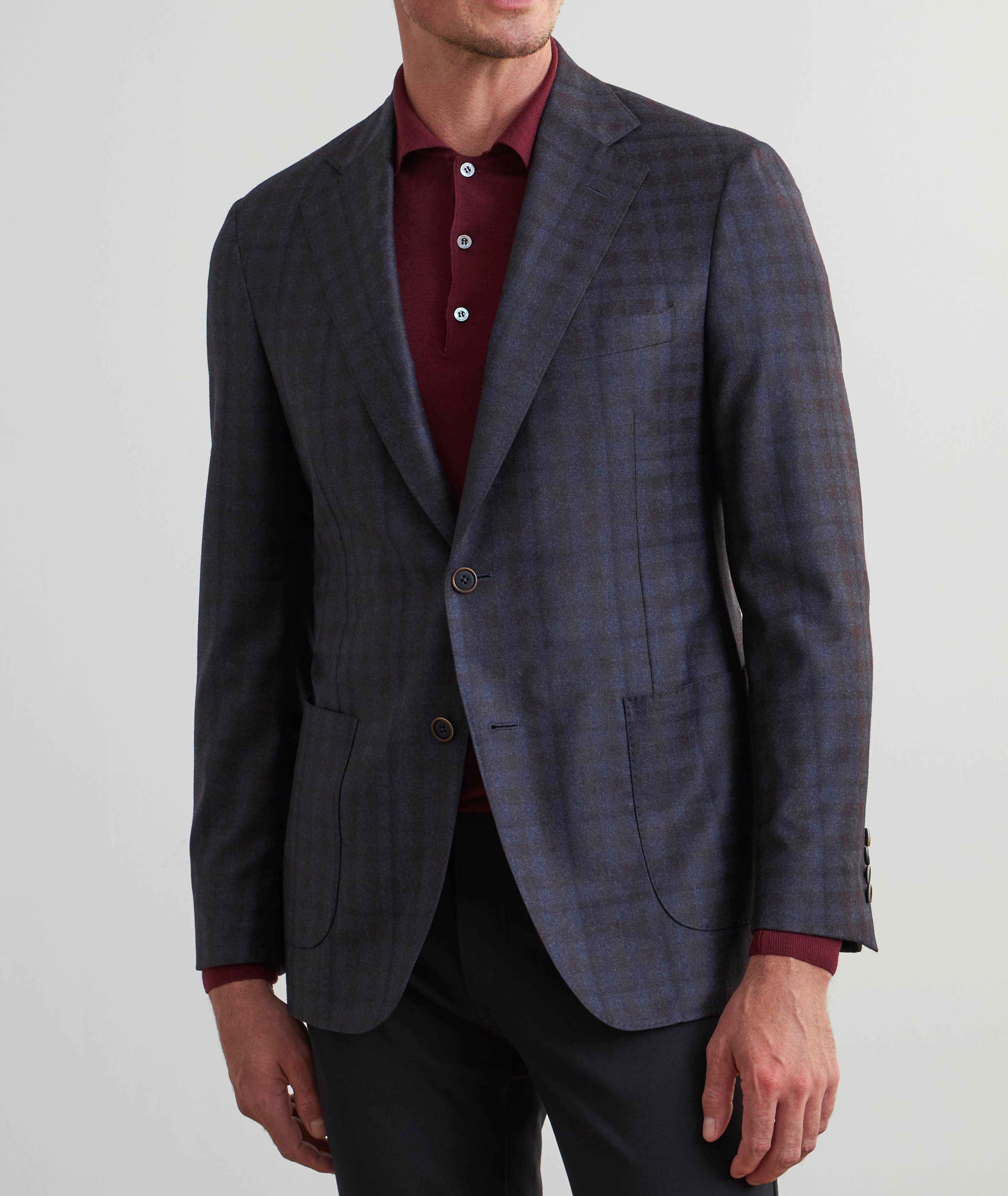 Check Wool Flannel Sport Jacket image 1
