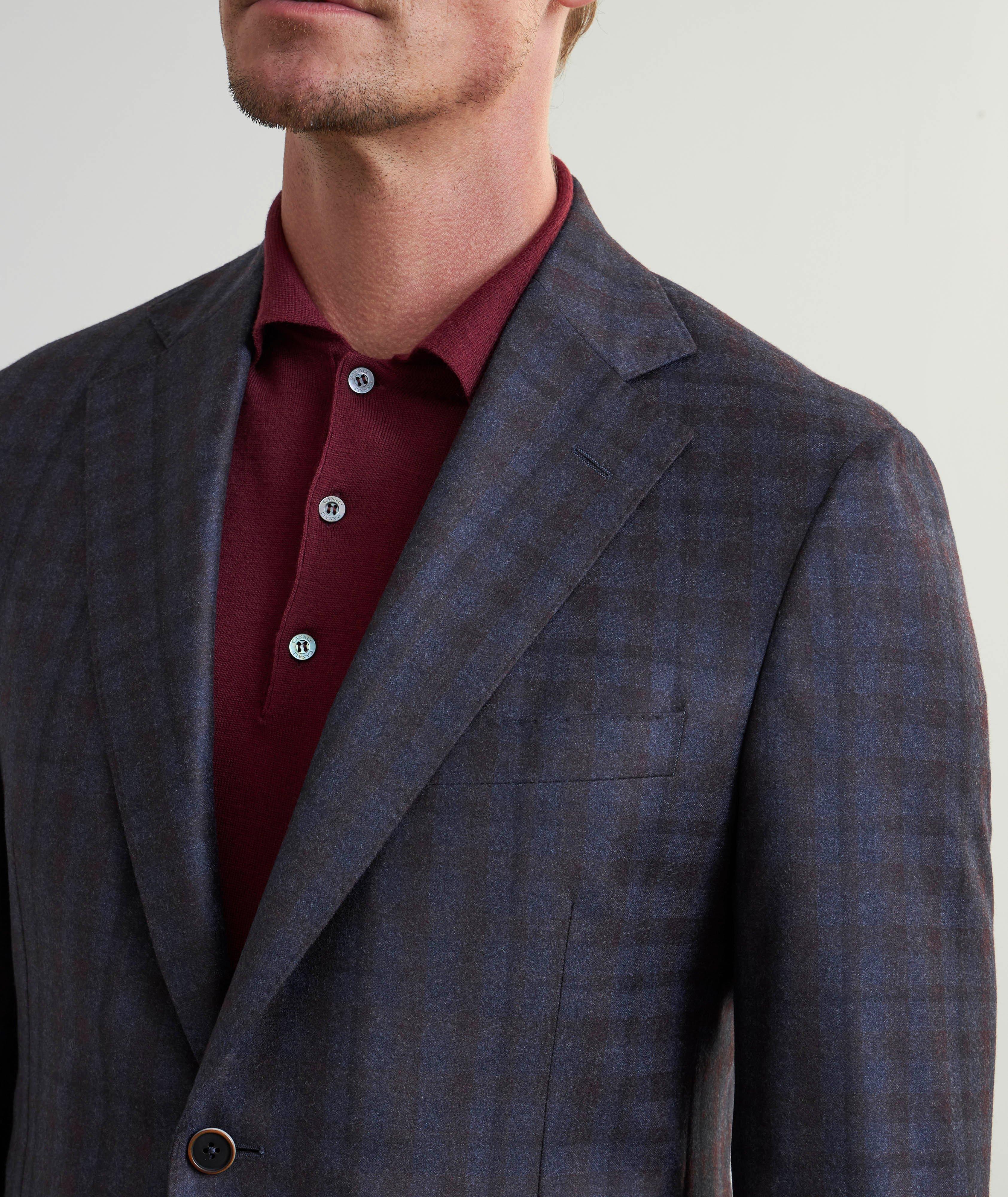 Check Wool Flannel Sport Jacket image 3