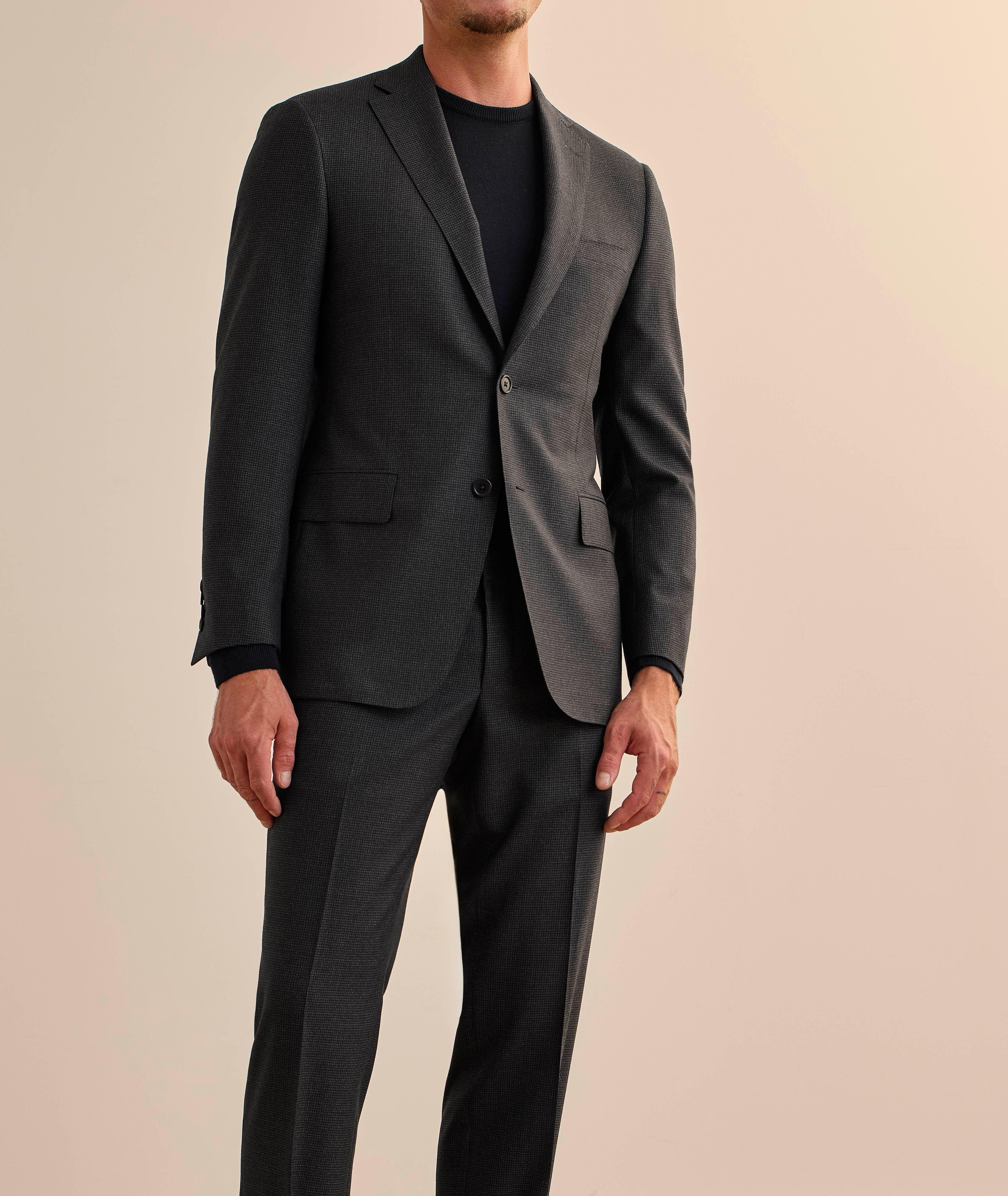 Cosmo Micro-Check Wool Suit image 1