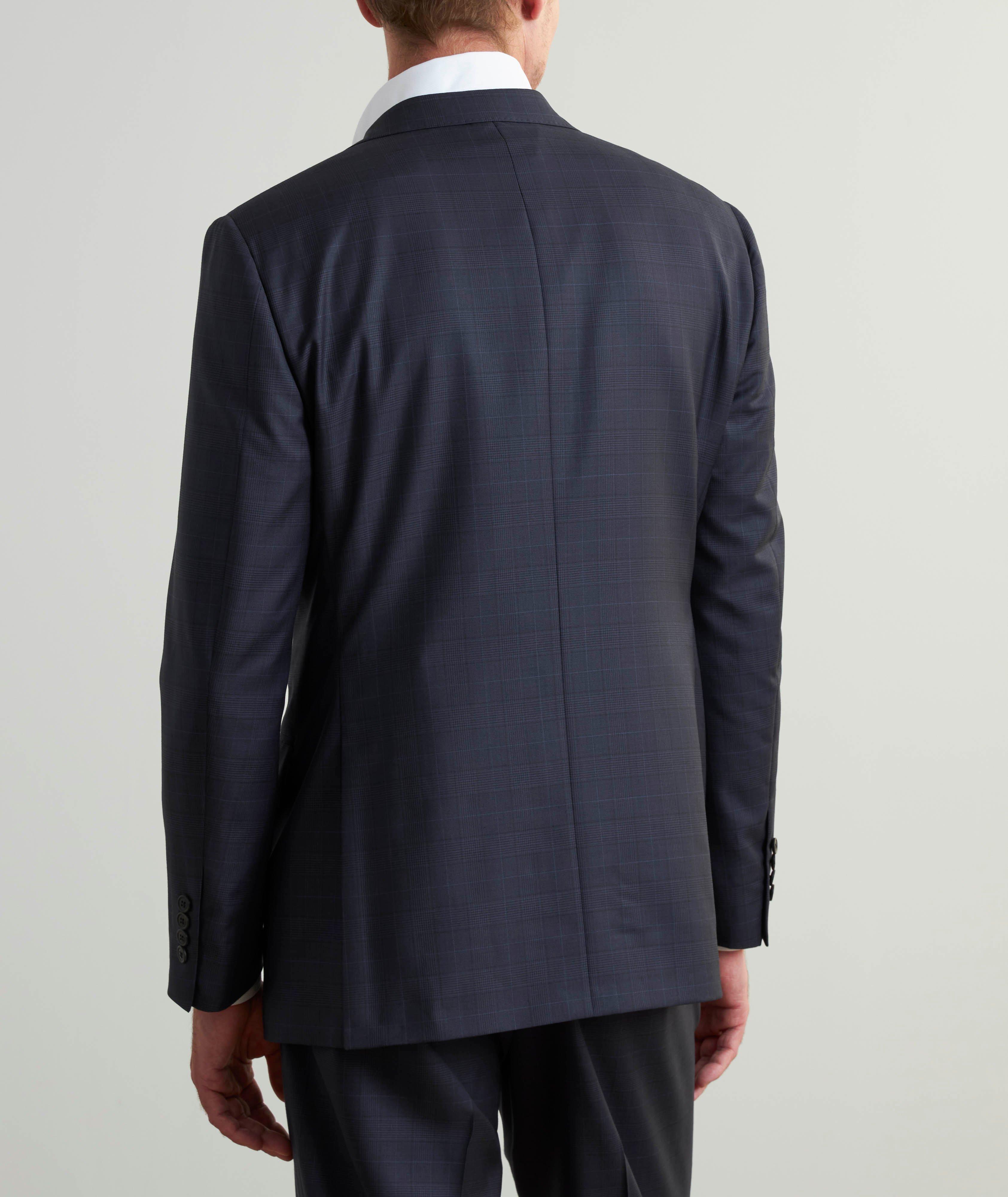 Cosmo Tonal Plaid Wool Suit  image 2