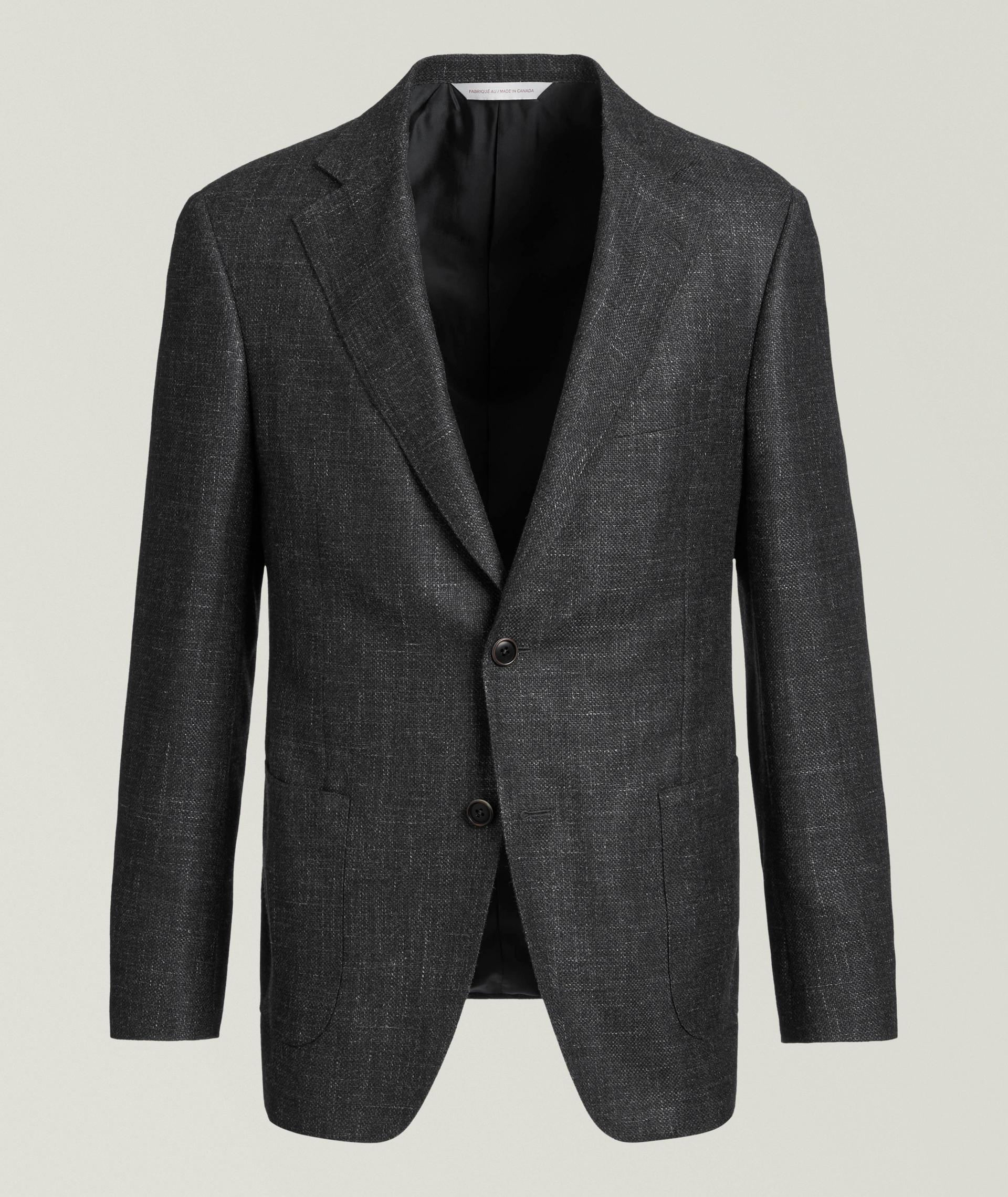 Mélange Wool-Silk-Linen Sport Jacket image 0
