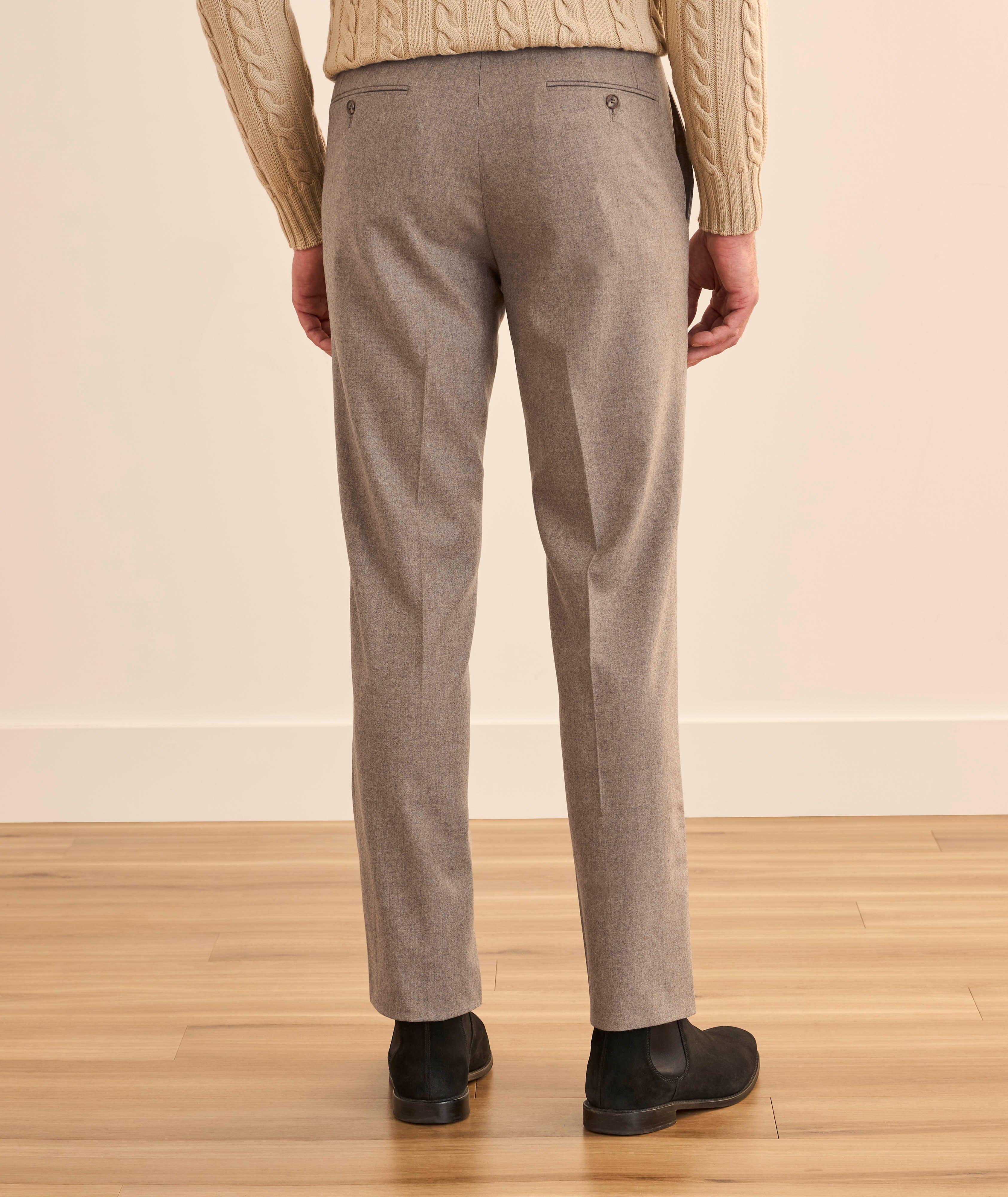 Brushed Stretch-Wool Flannel Dress Pants image 2