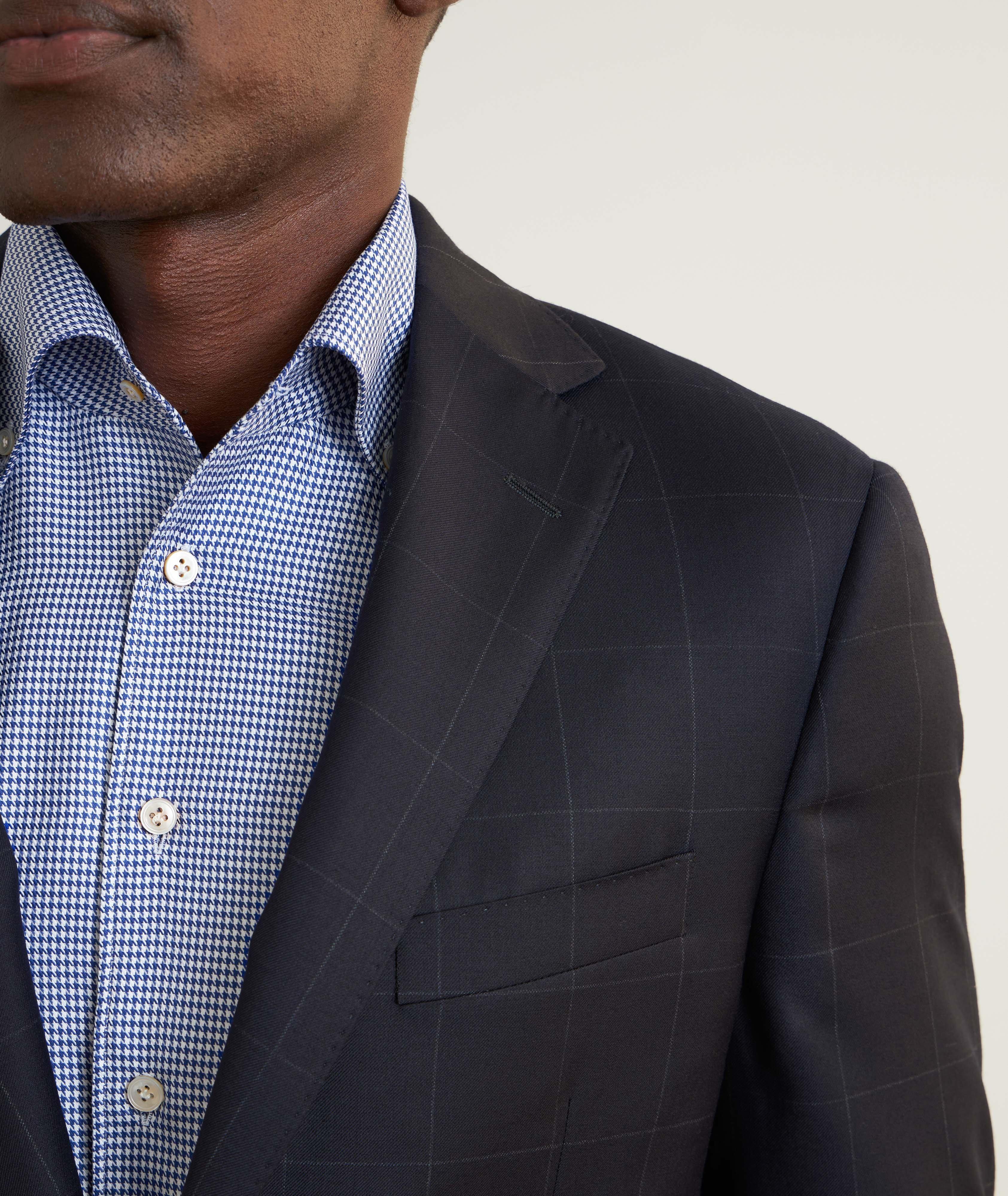 Cosmo Windowpane Check Wool Suit image 3